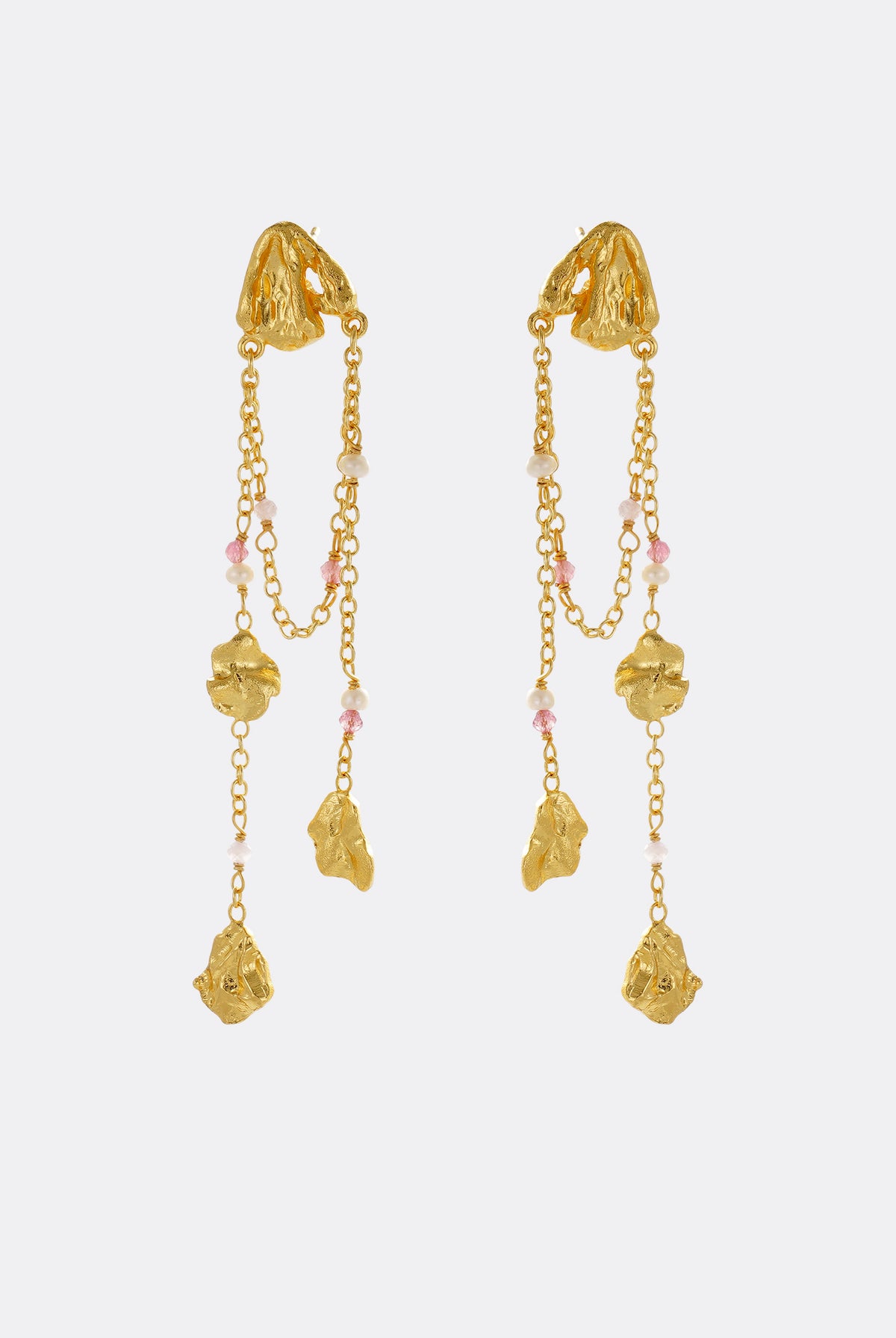 Rosie Drop Earring - Pink