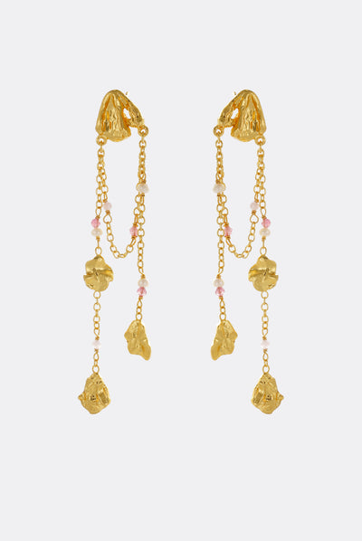 Rosie Drop Earring - Pink