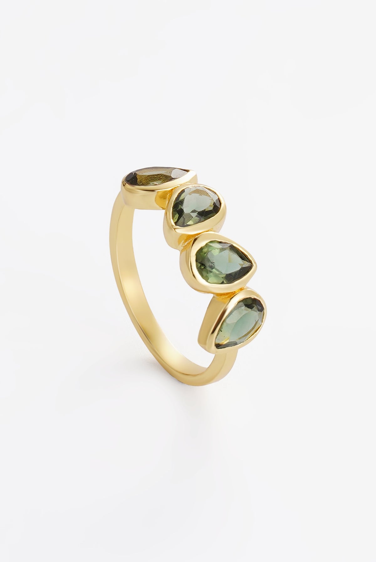 Amelia & Abigale Ring Stack - Green