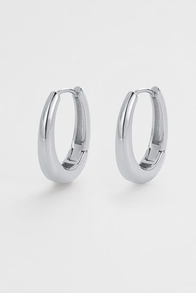 Pia Hoop Large - Silver