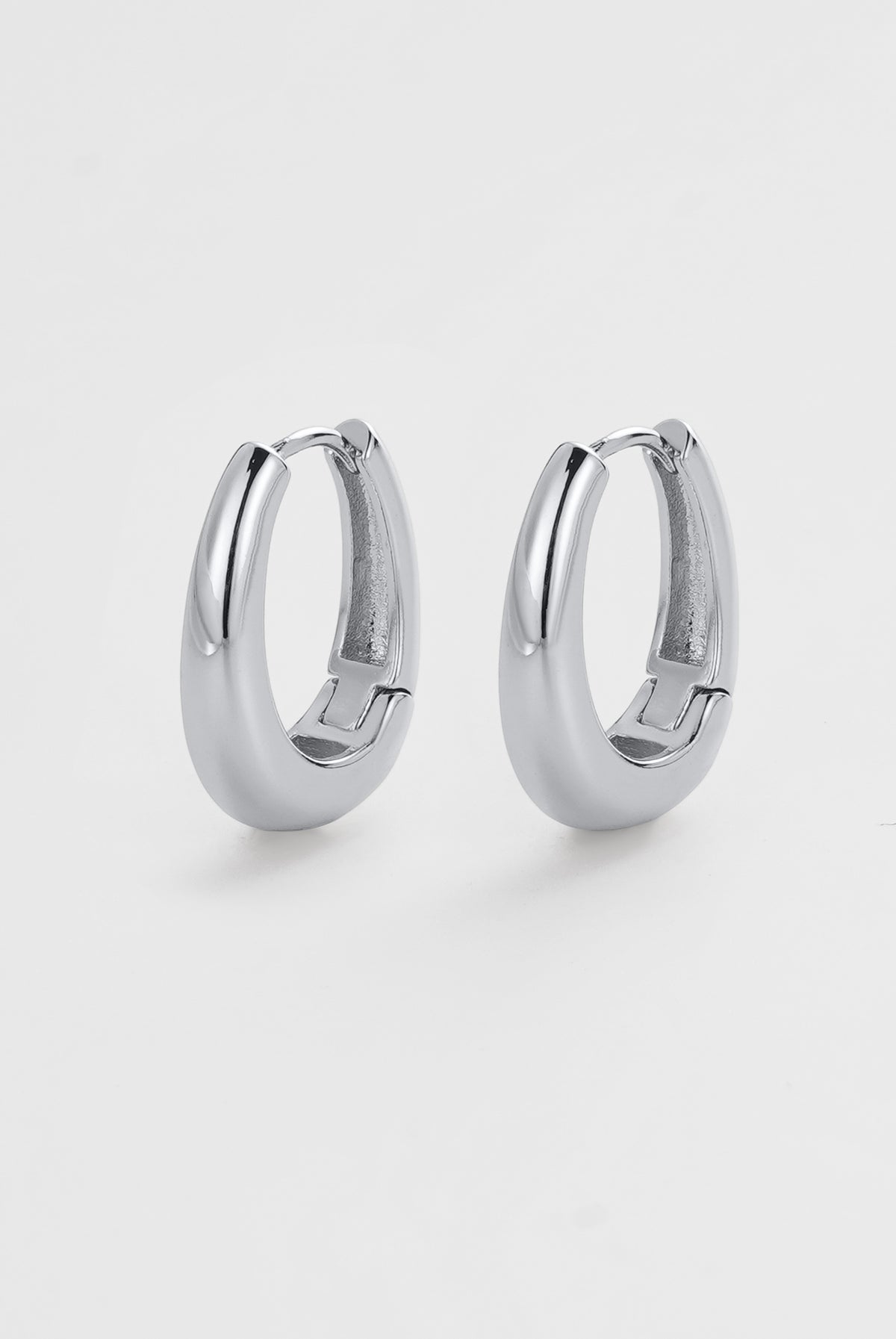 Silver Pia Hoop Medium — Zafino Australia (1 of 3)