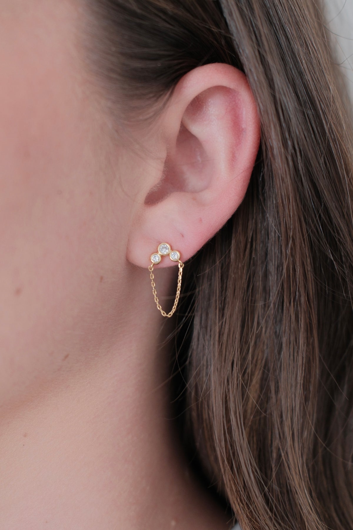 Tia Stud - Gold