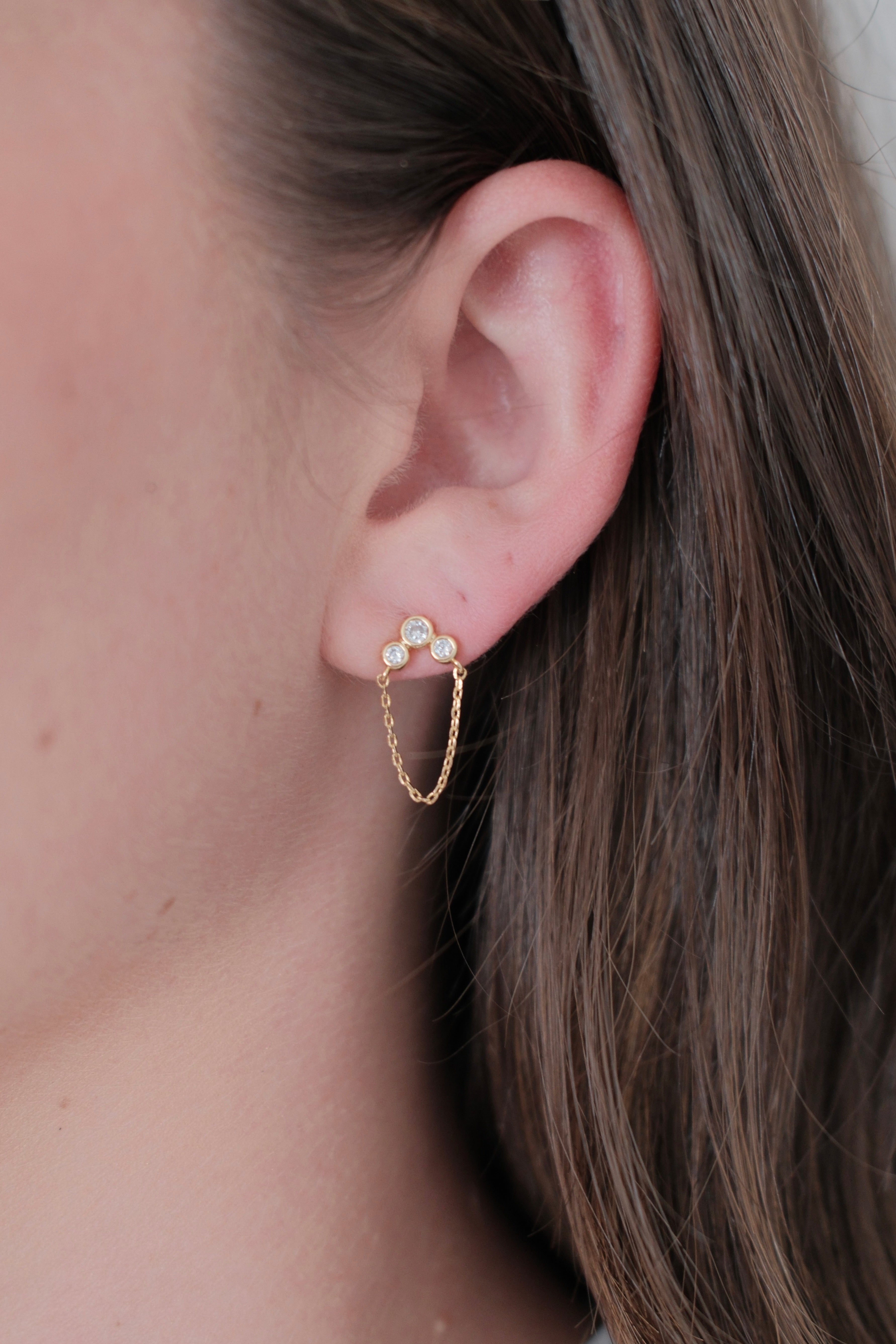 Tia Stud - Gold
