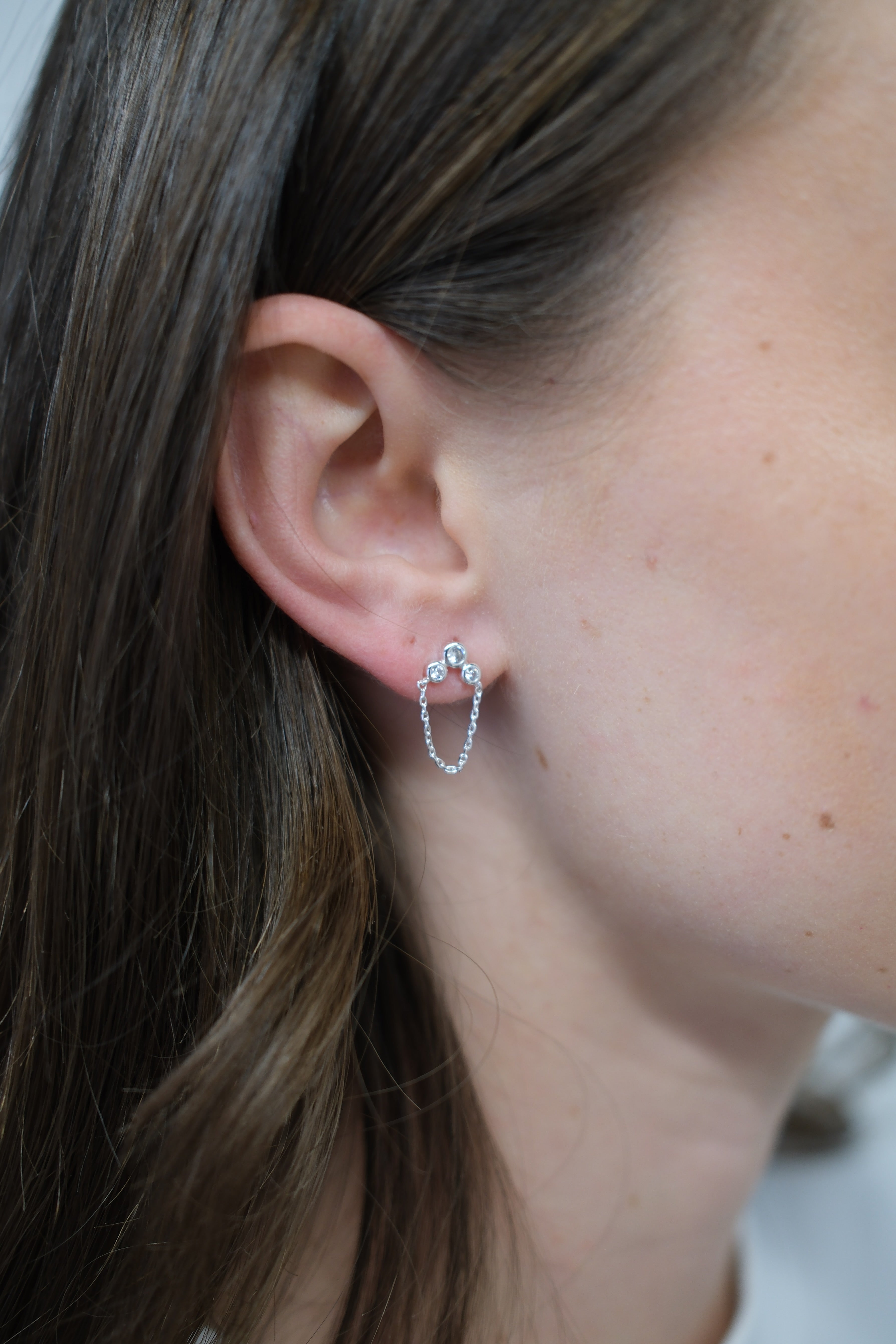 Tia Stud - Silver