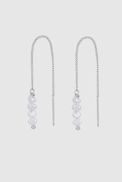 Scarlette Thread Earring - Silver