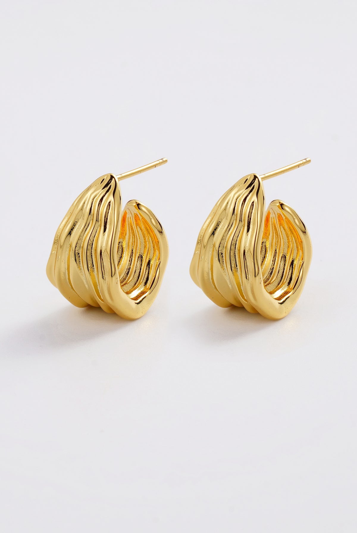 Gold Lexi Hoop Large — Zafino Australia (1 of 4)