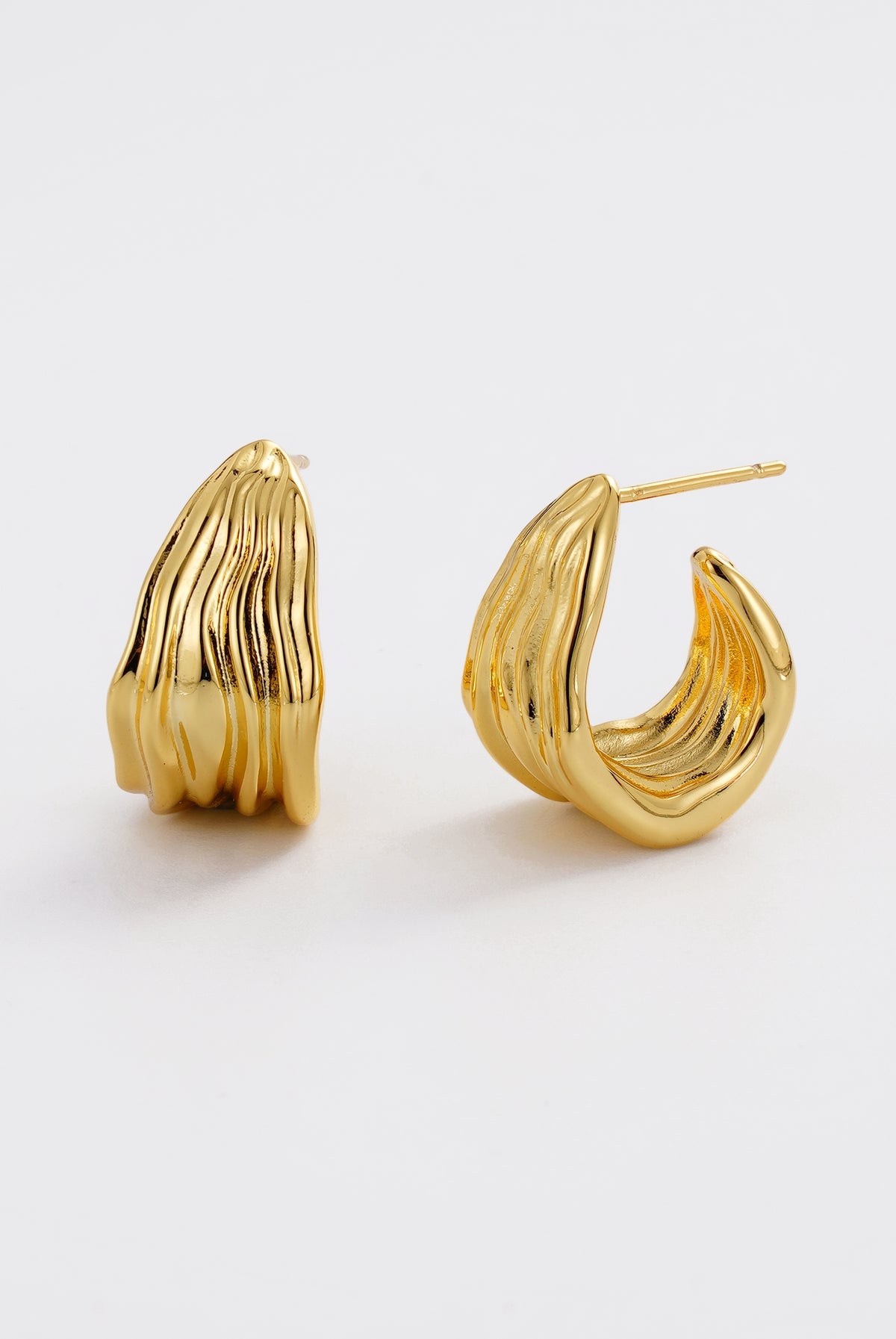 Gold Lexi Hoop Large — Zafino Australia (2 of 4)