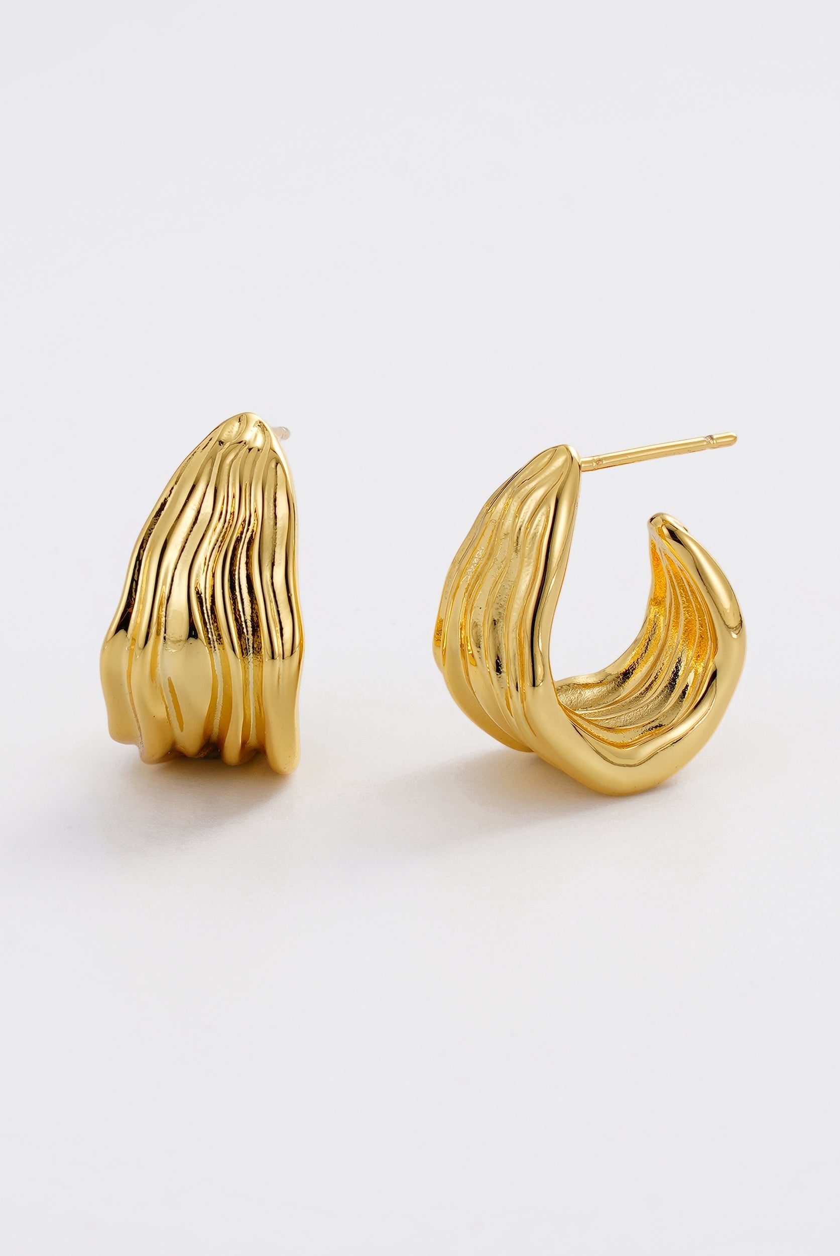 Gold Lexi Hoop Large — Zafino Australia (2 of 4)