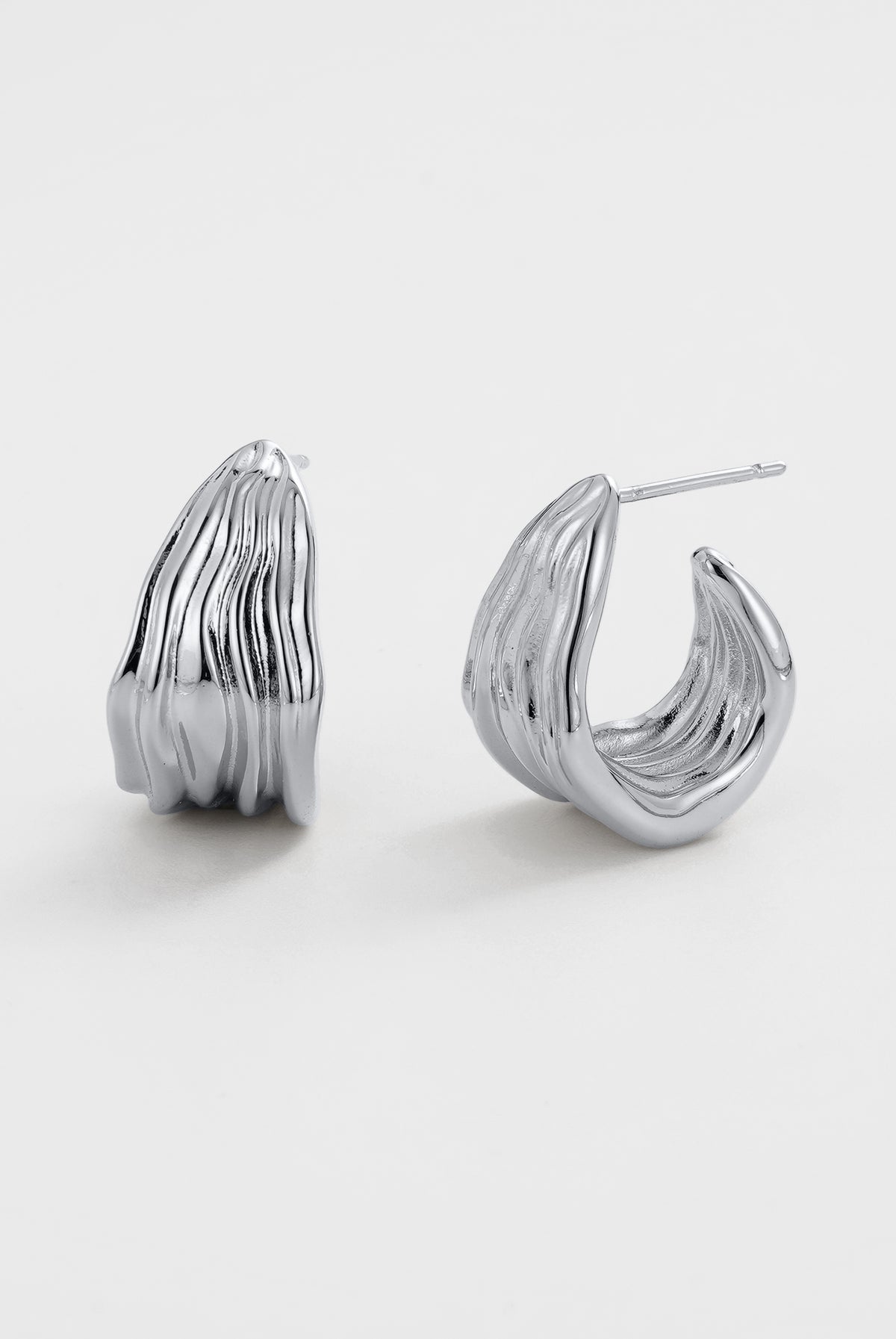 Silver Lexi Hoop Large — Zafino Australia (2 of 4)