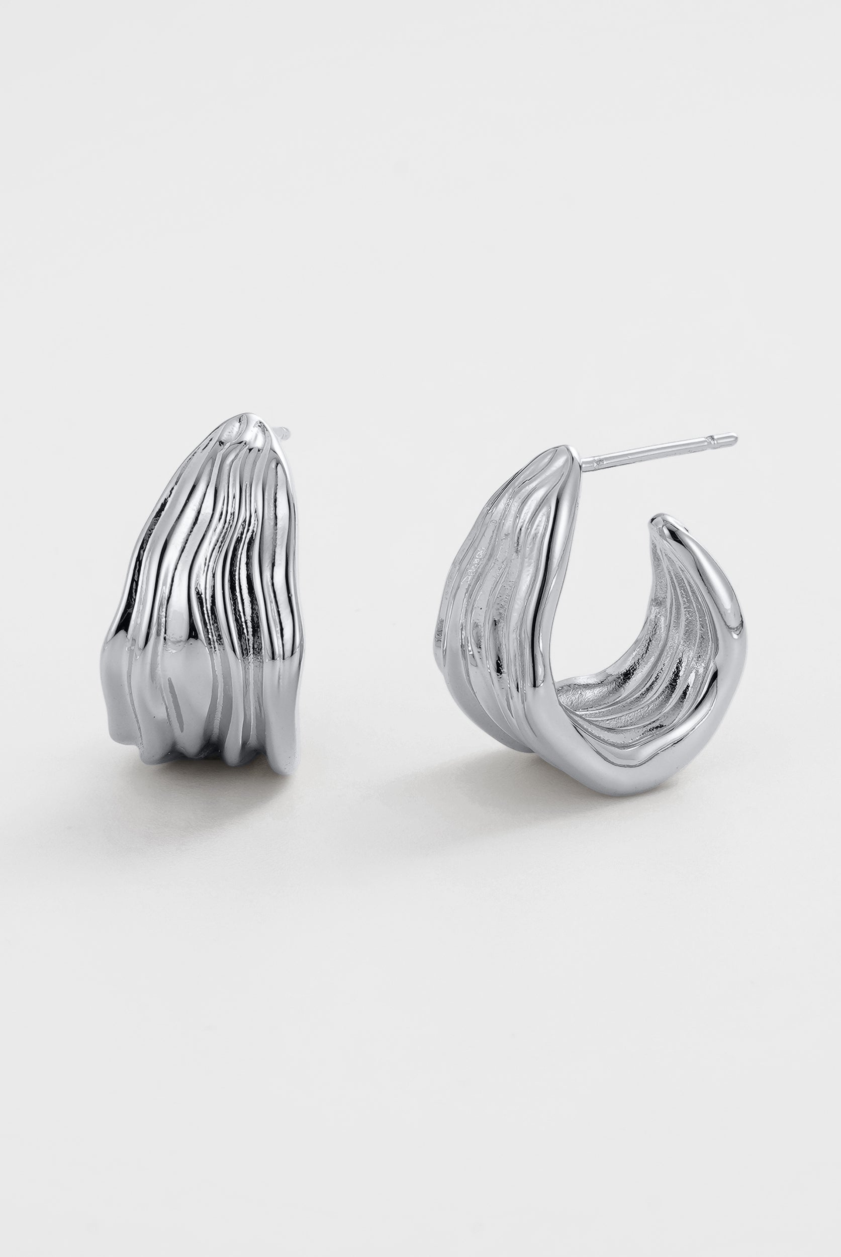 Silver Lexi Hoop Large — Zafino Australia (2 of 4)