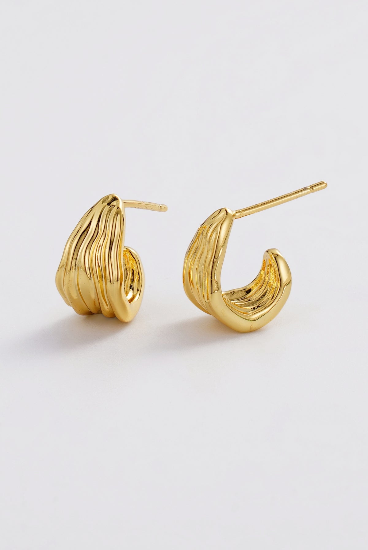 Gold Lexi Hoop Small — Zafino Australia (2 of 4)