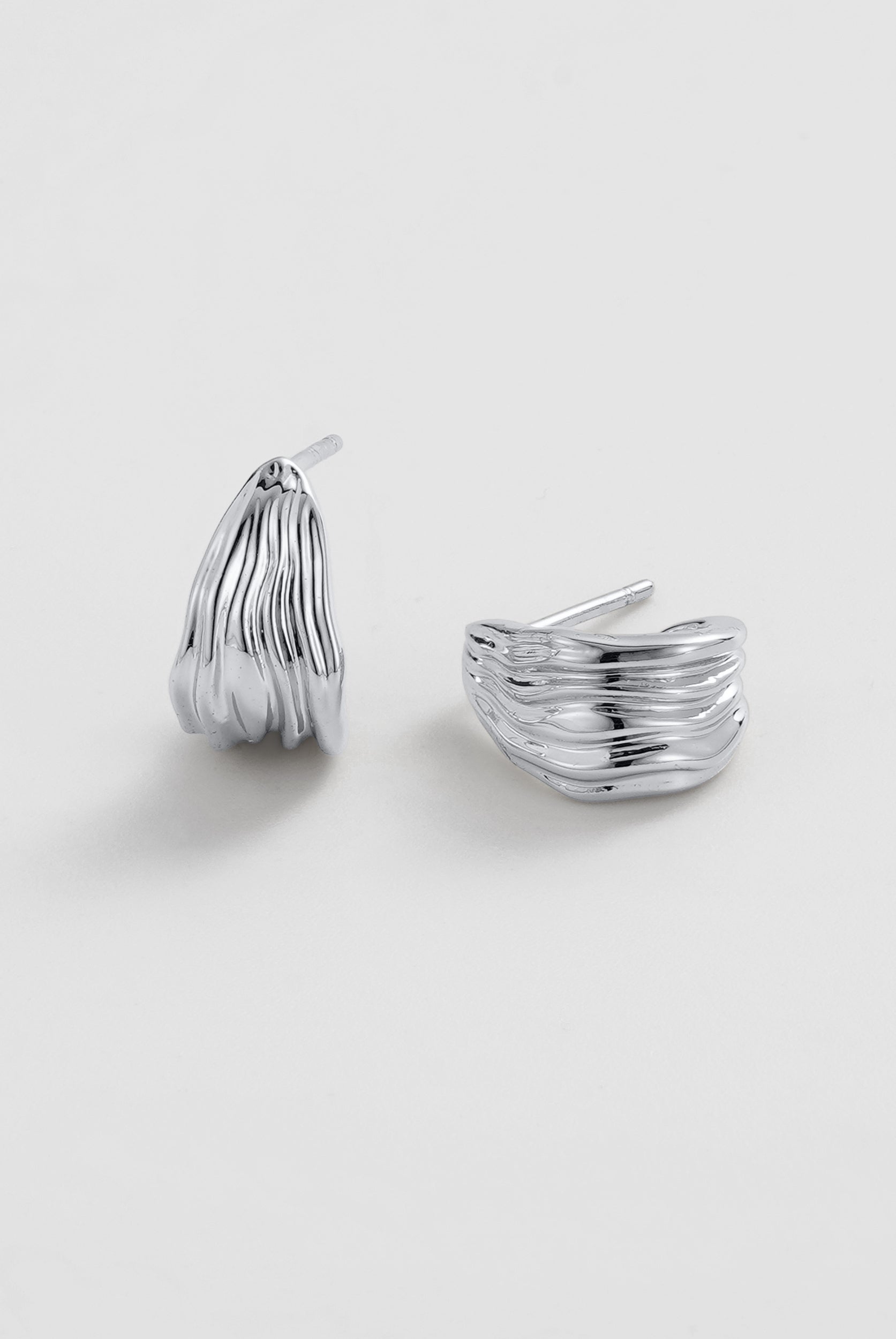 Silver Lexi Hoop Small — Zafino Australia (3 of 4)