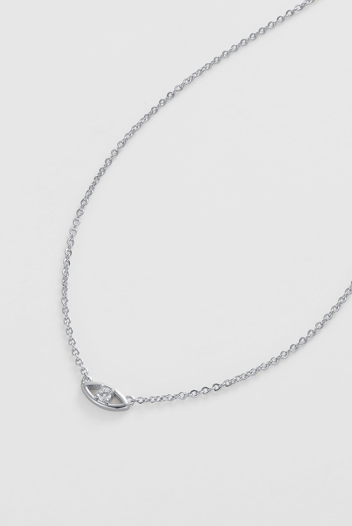 Evil Eye Necklace - Silver