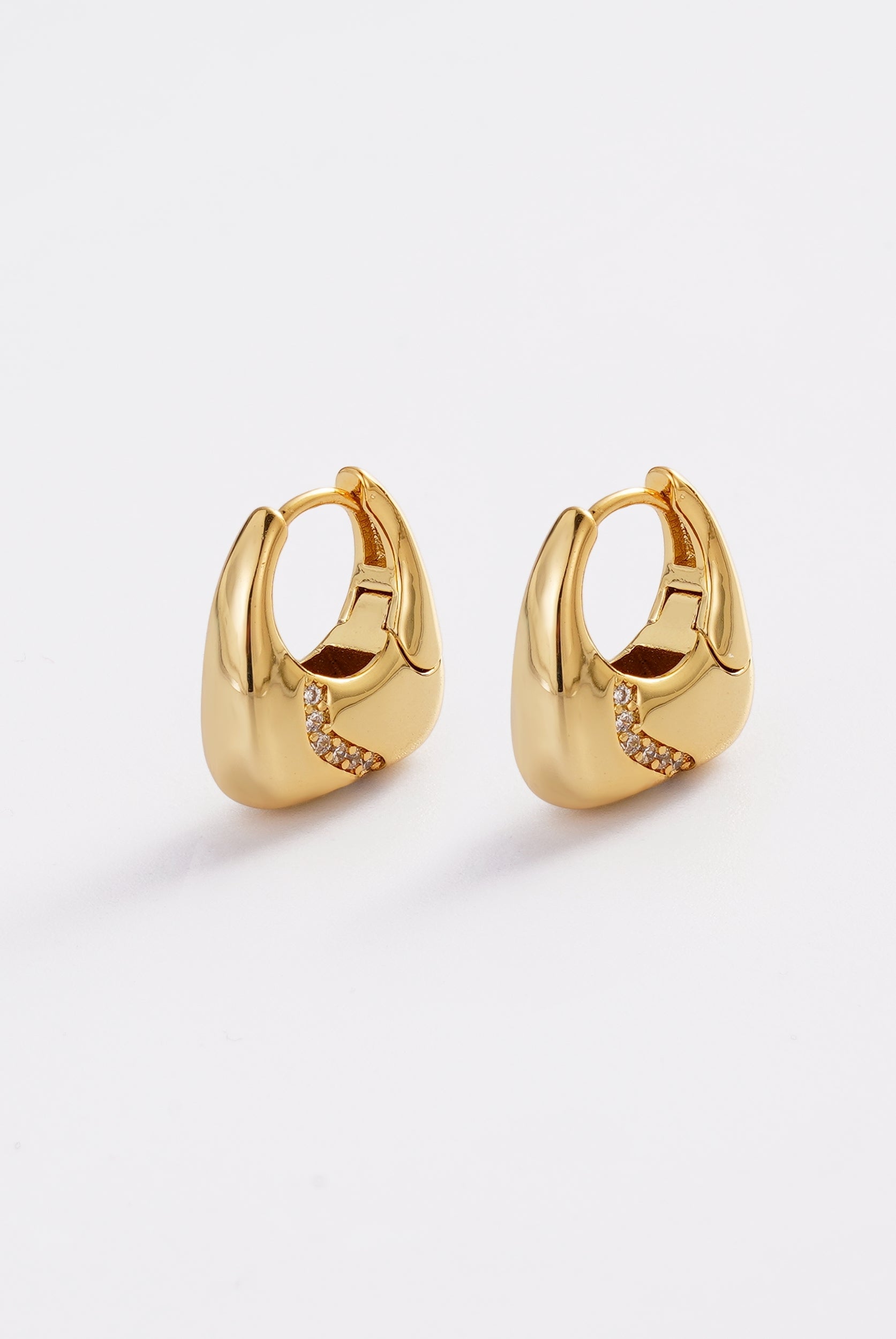 Gold Demi Hoop — Zafino Australia (1 of 4)