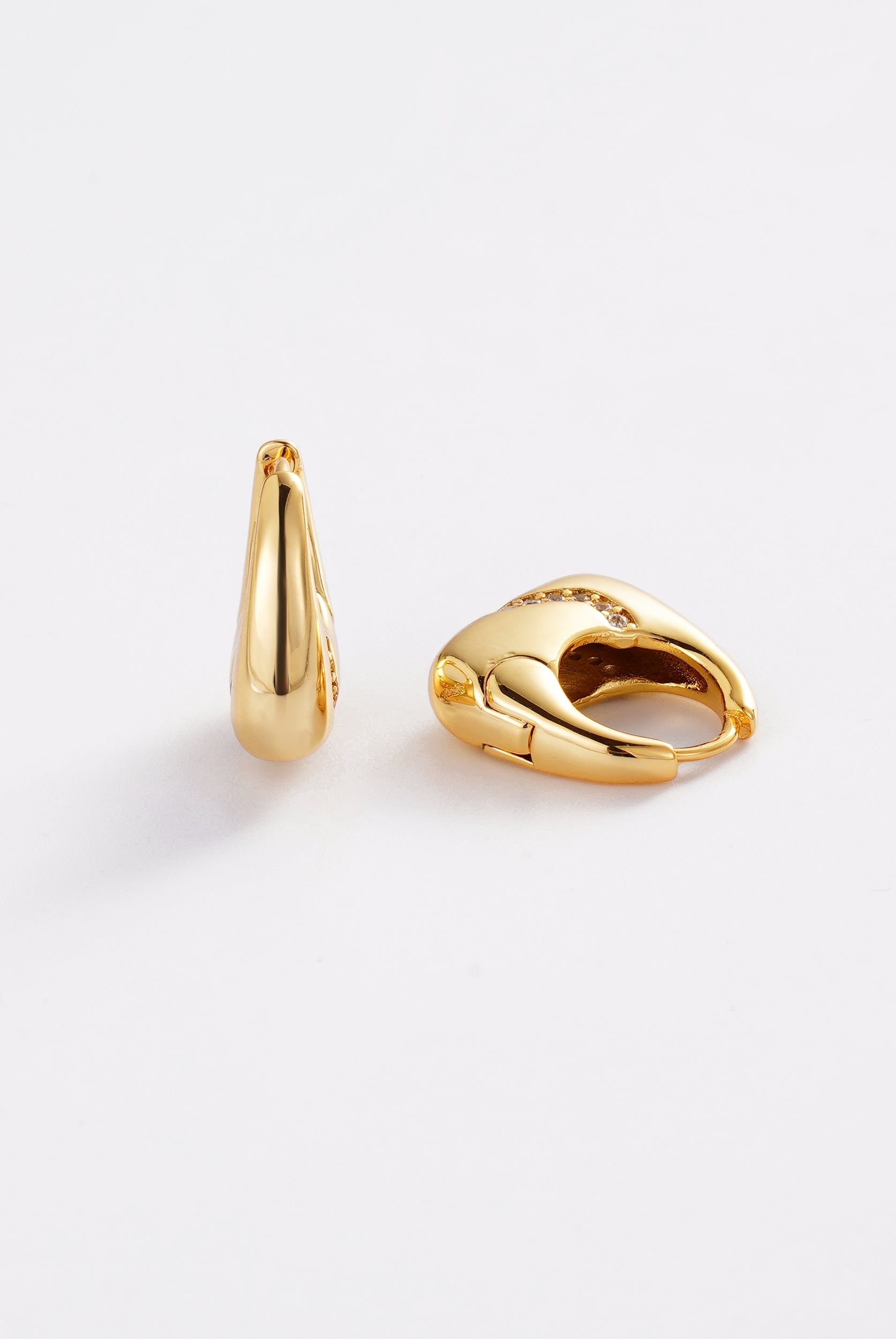 Gold Demi Hoop — Zafino Australia (2 of 4)