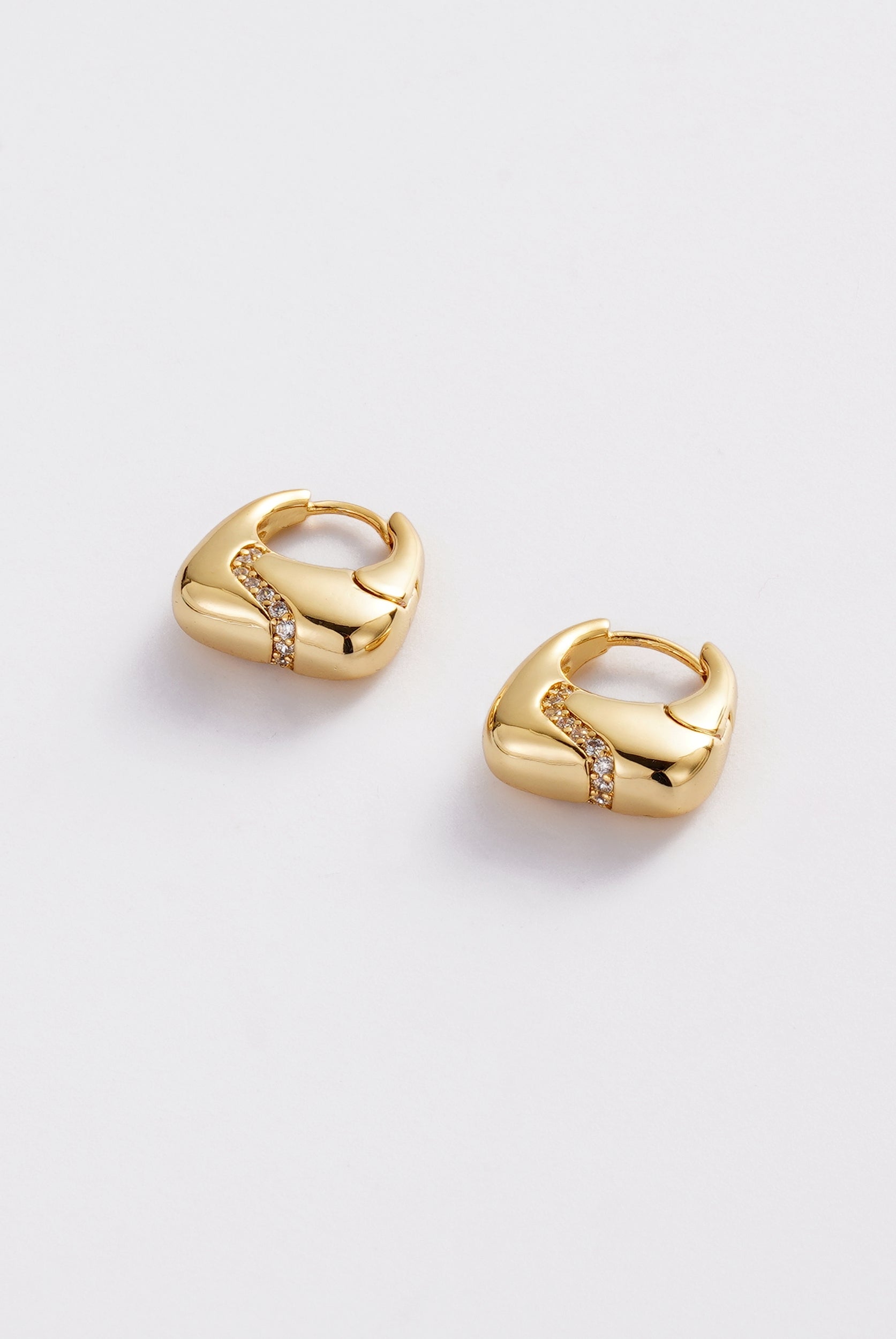 Gold Demi Hoop — Zafino Australia (3 of 4)