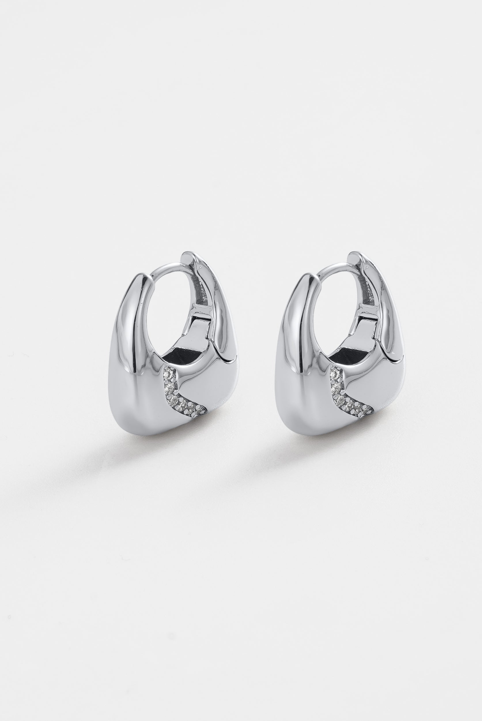 Silver Demi Hoop — Zafino Australia (1 of 4)