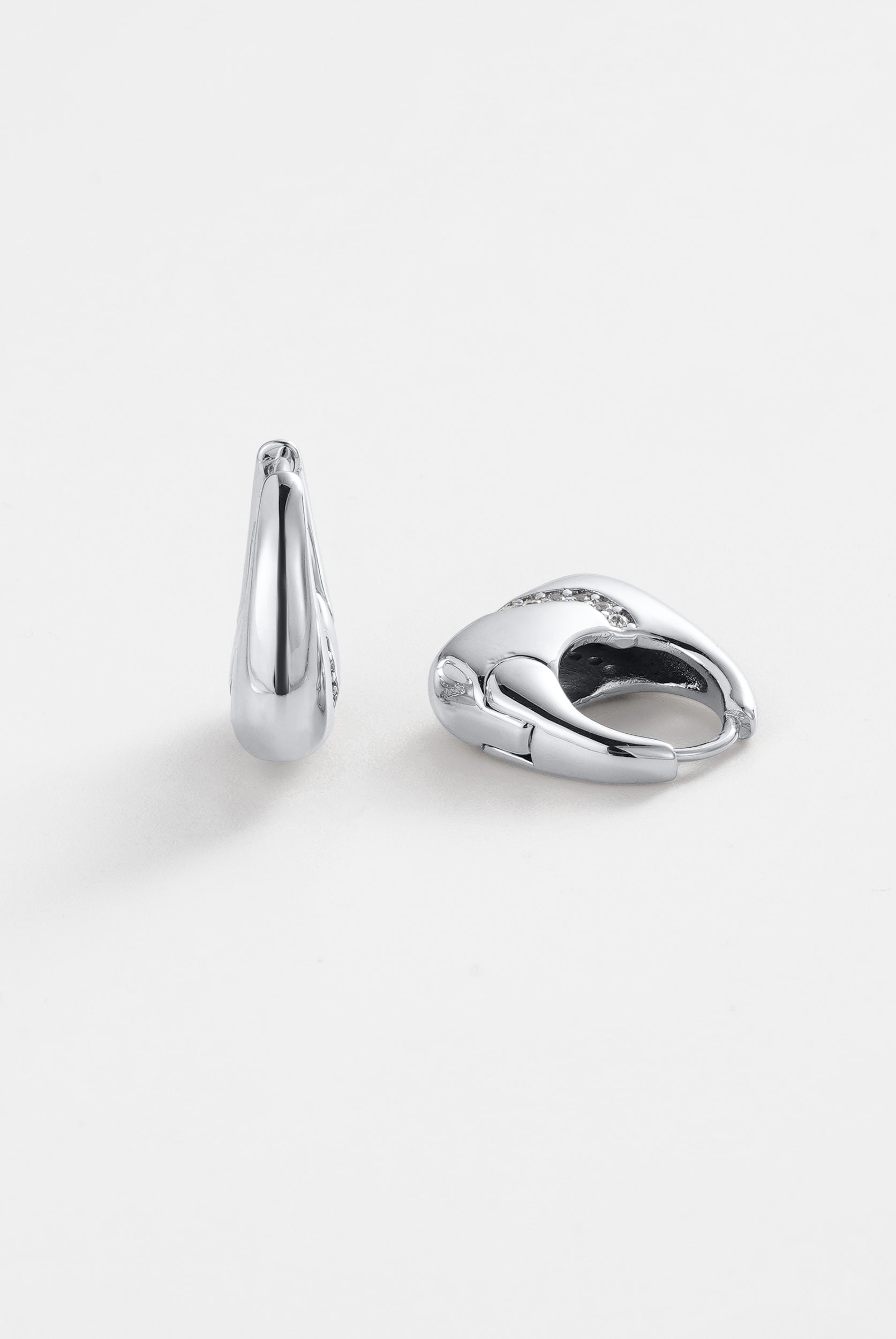 Silver Demi Hoop — Zafino Australia (2 of 4)