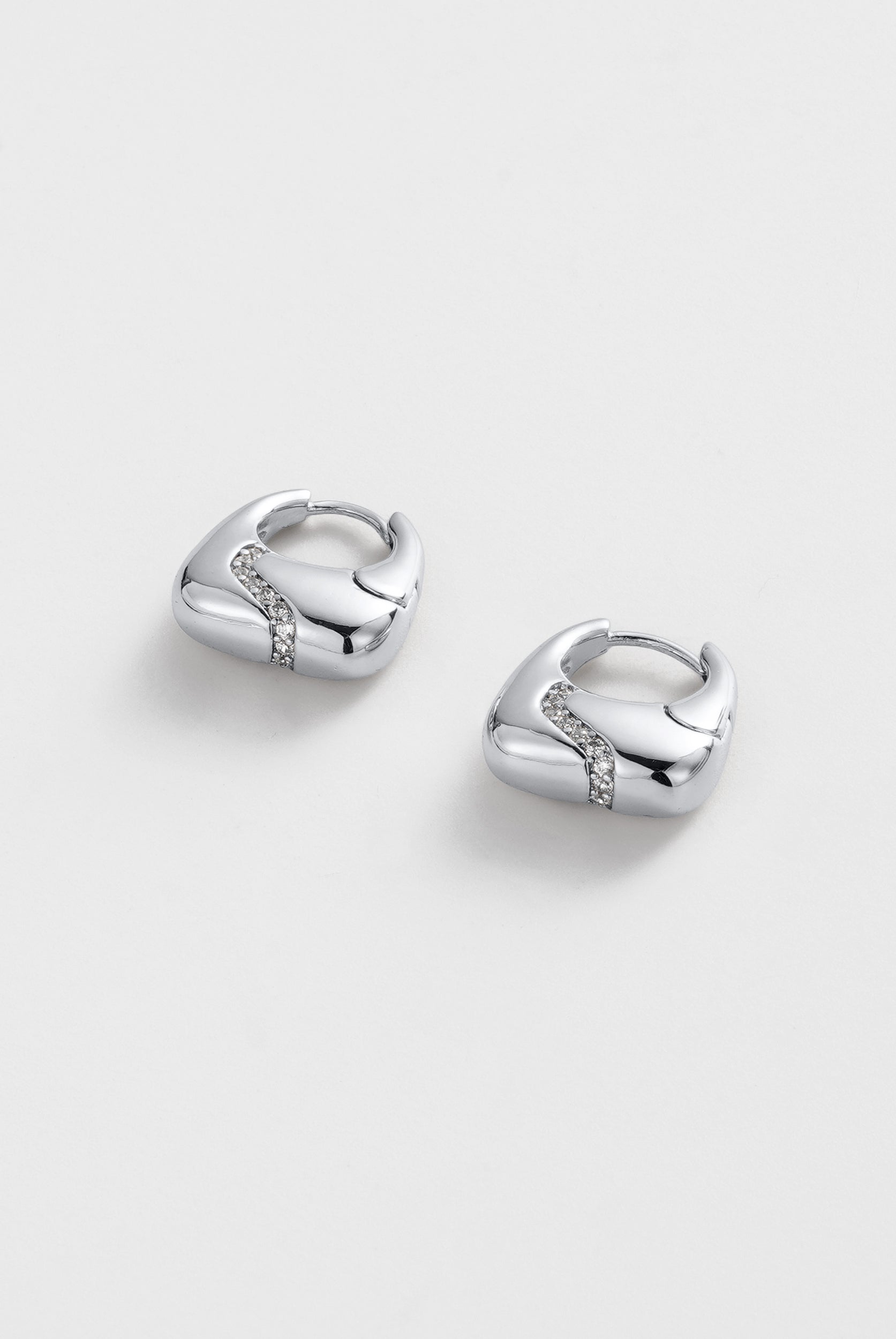 Silver Demi Hoop — Zafino Australia (3 of 4)