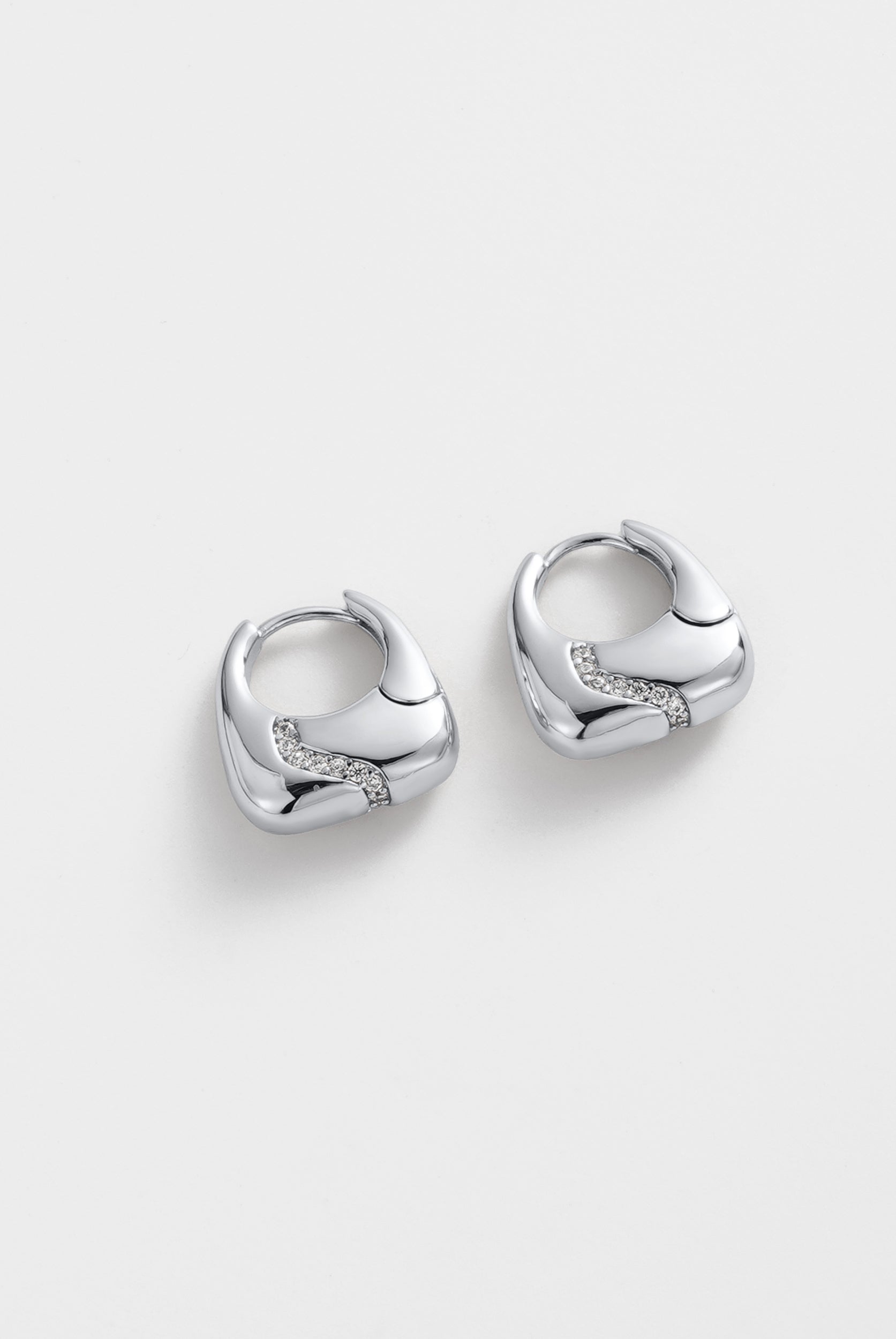 Silver Demi Hoop — Zafino Australia (4 of 4)