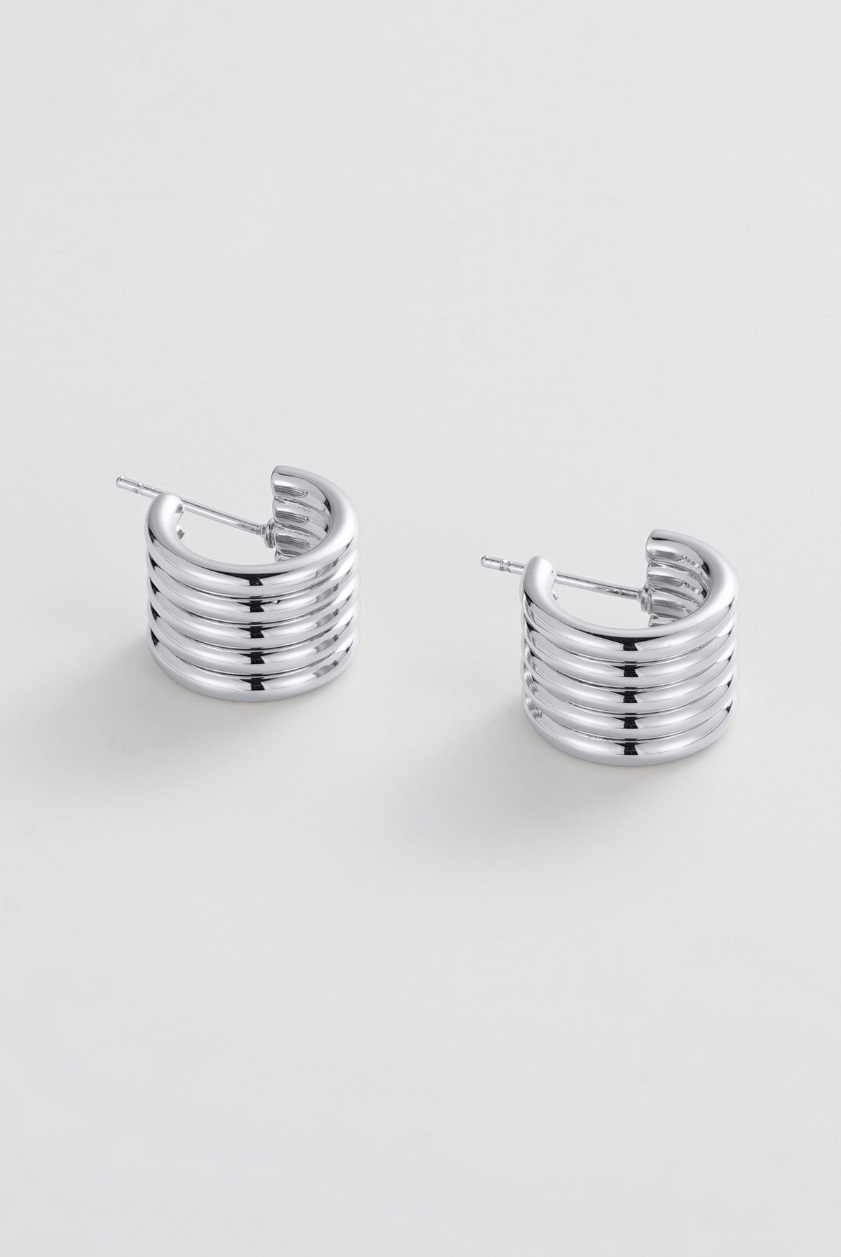 Jade Hoop - Silver