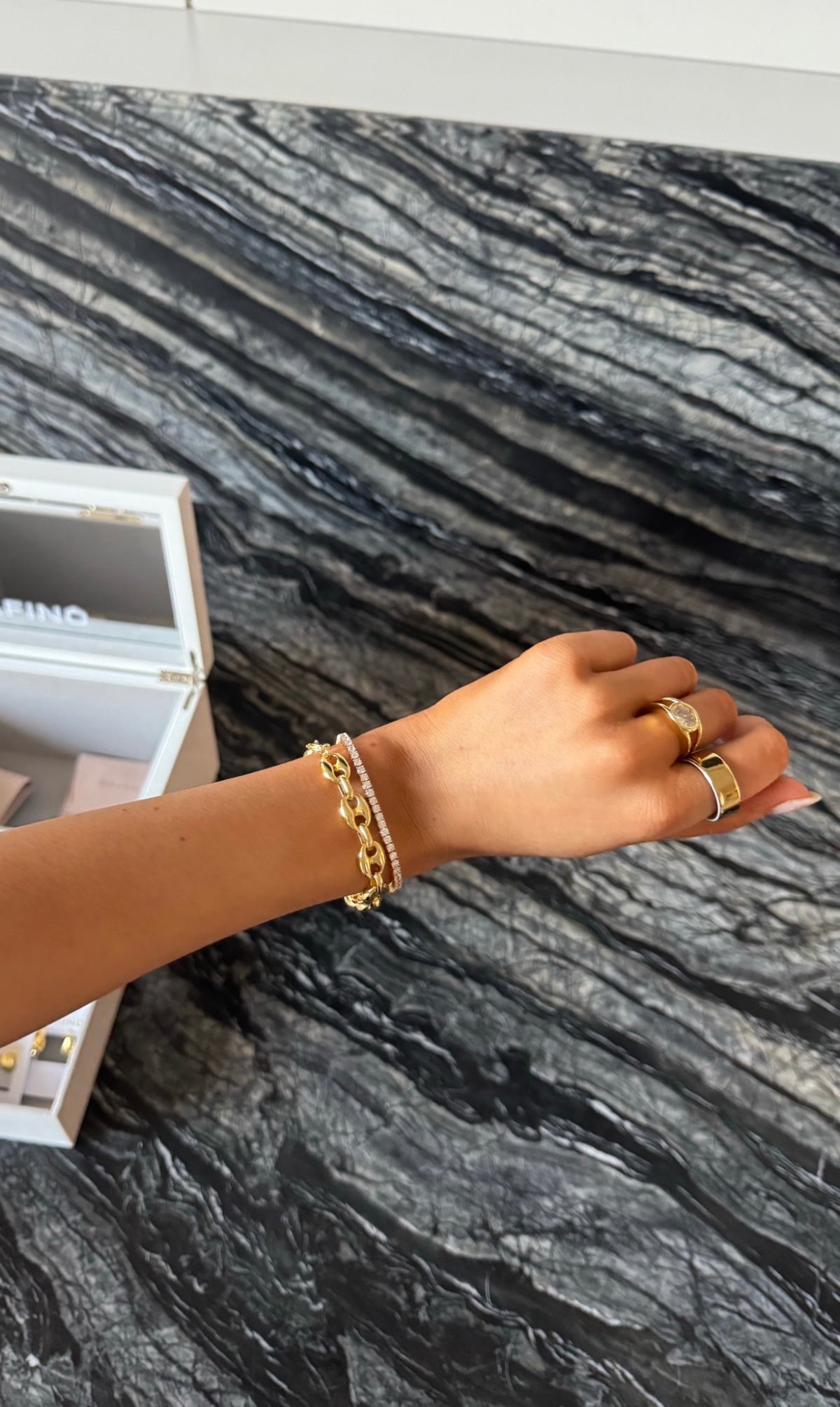 Dani & Blake Bracelet Stack - Gold