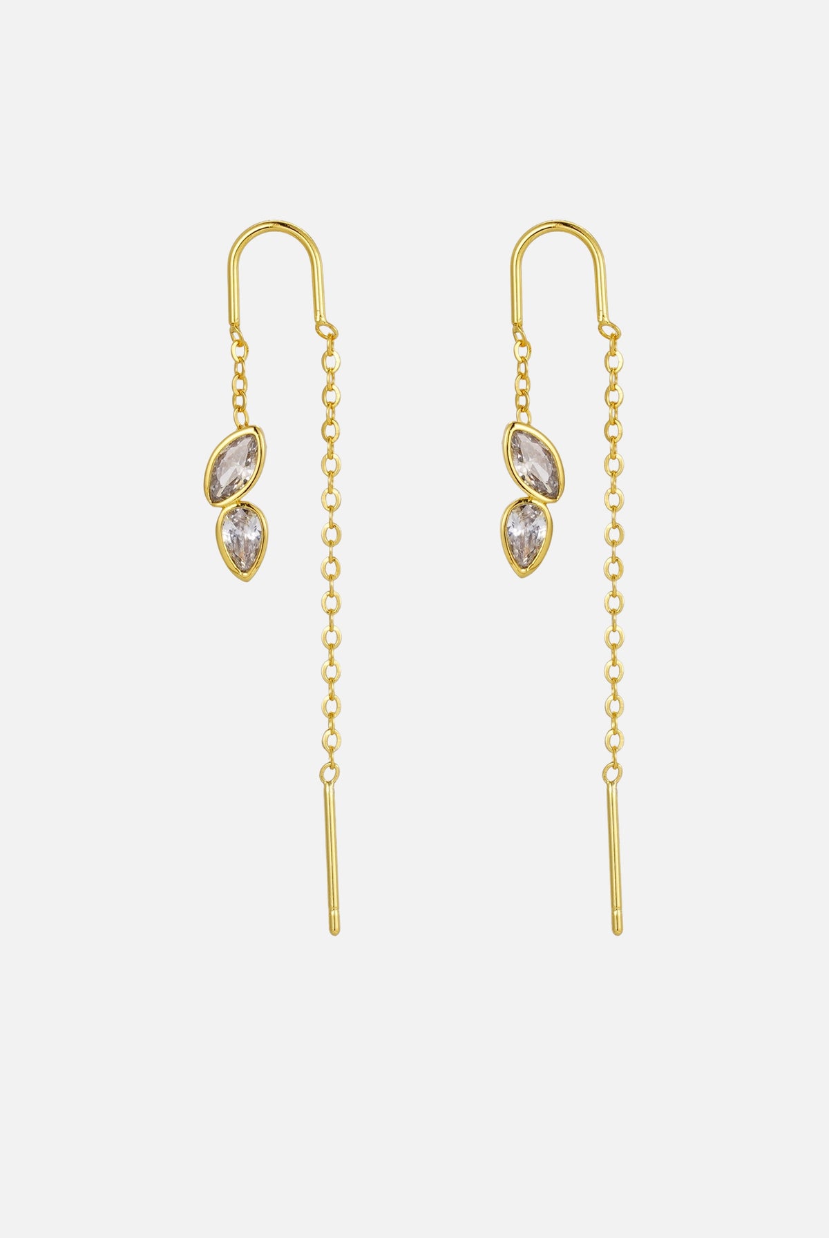 Ingrid Thread Earring - Gold