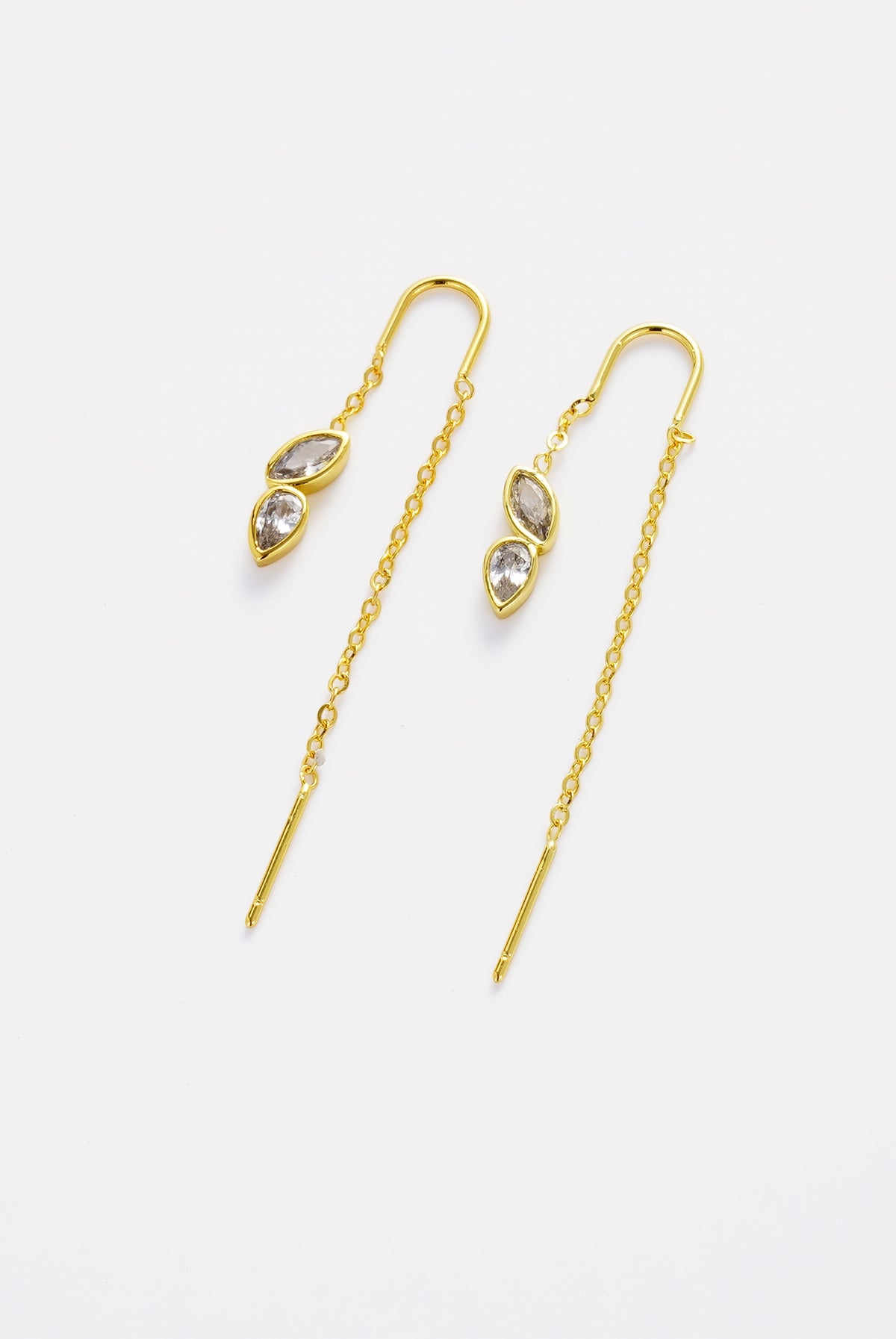 Ingrid Thread Earring - Gold
