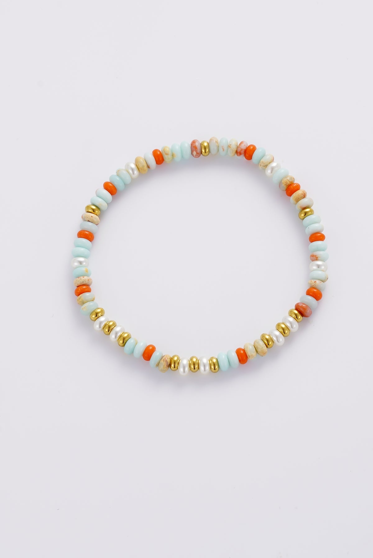 Bea Bracelet - Teal/Orange