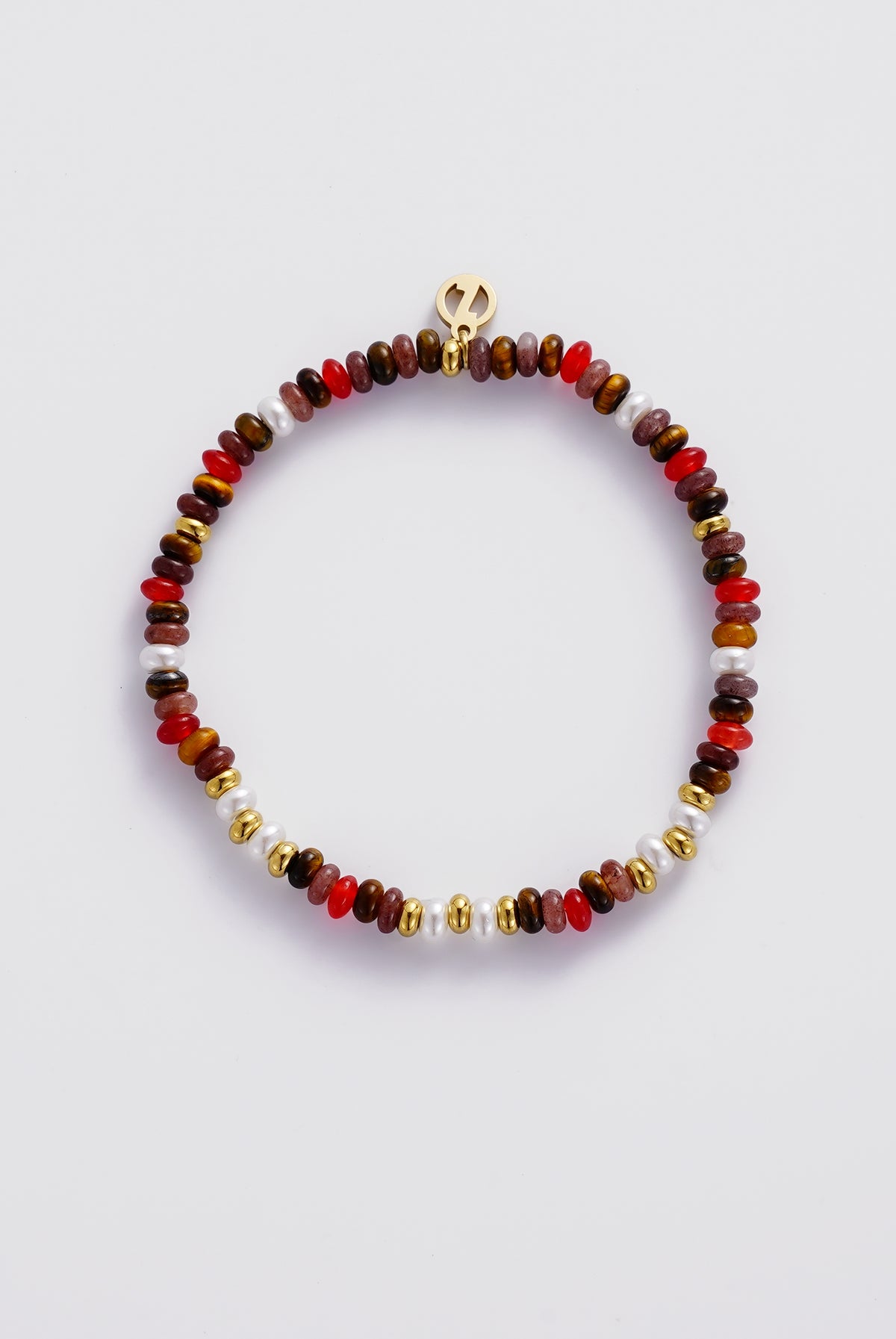 Bea Bracelet - Red/Gold