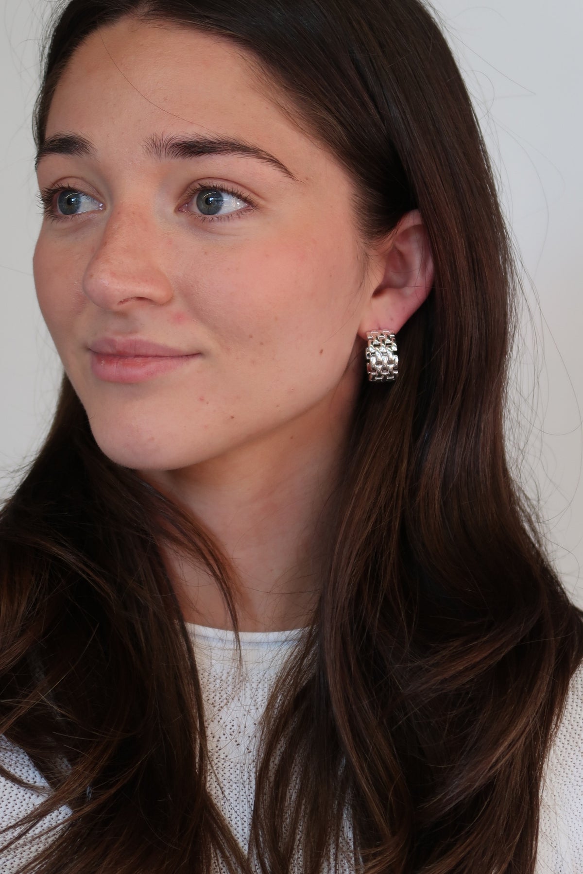 Silver Rosie Hoops — Zafino Australia (5 of 5)