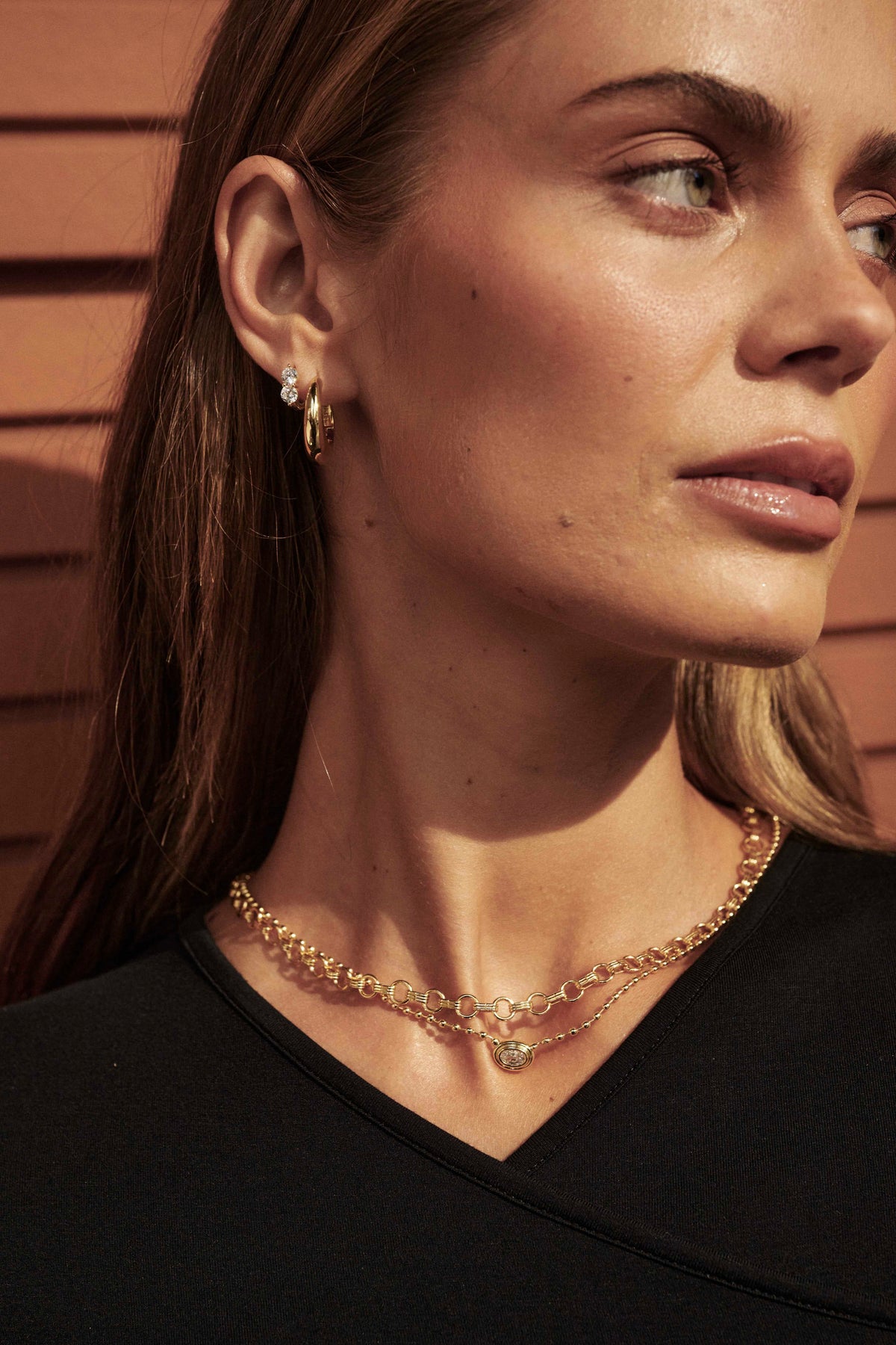 Cleo Hoop Large - Gold