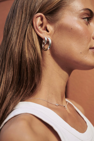 Lina Hoop Large - Silver