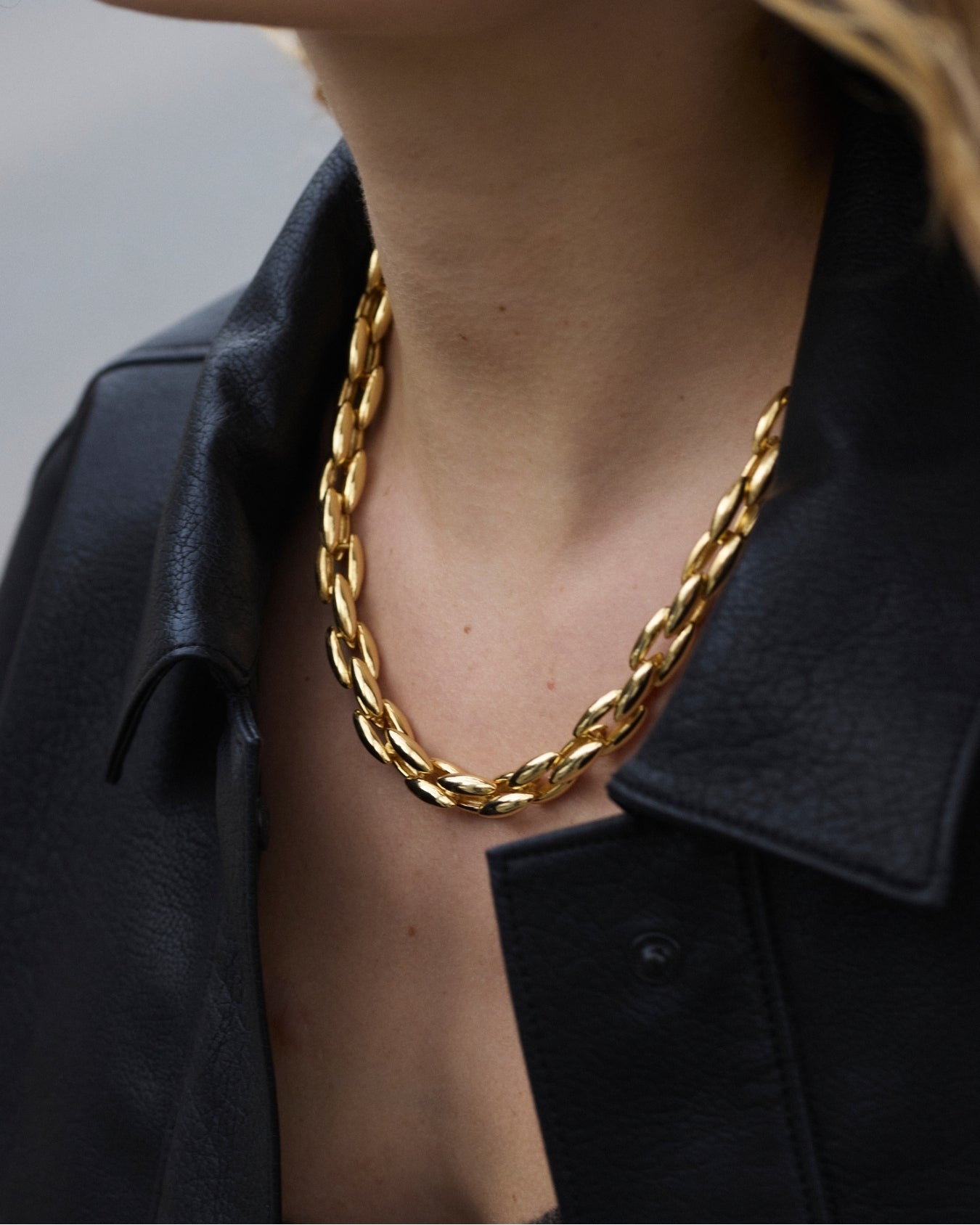Statement Gold chain necklace