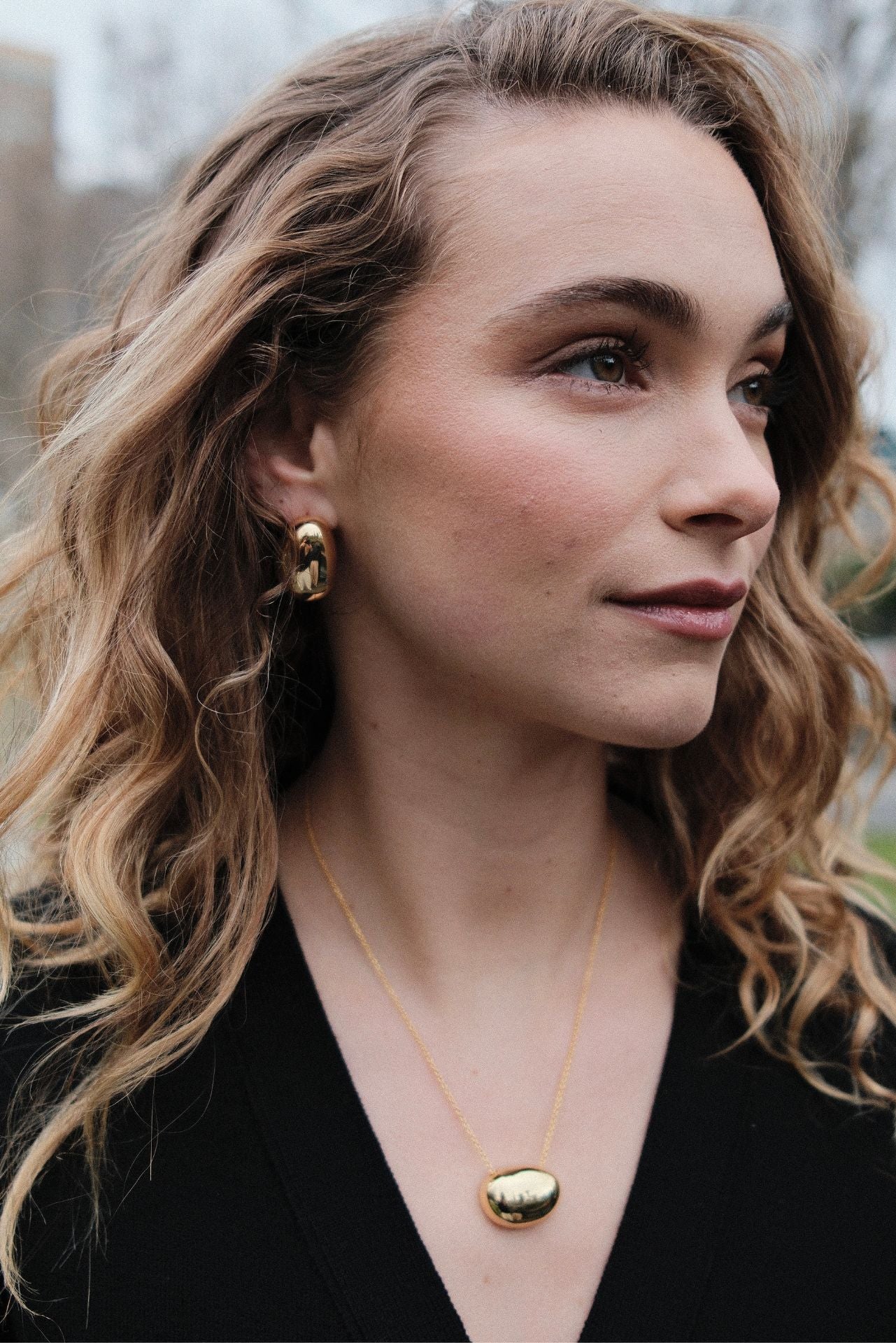 Paisley Necklace - Gold