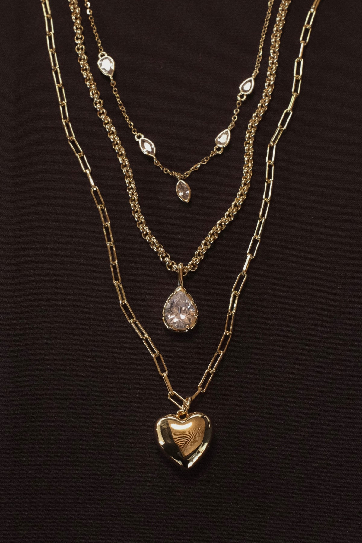 Jean, Esther & Ingrid Necklace Stack - Gold