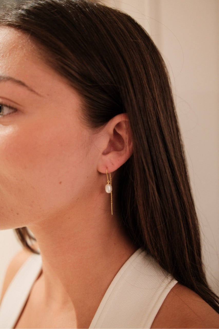 Talia Thread Earring - Gold