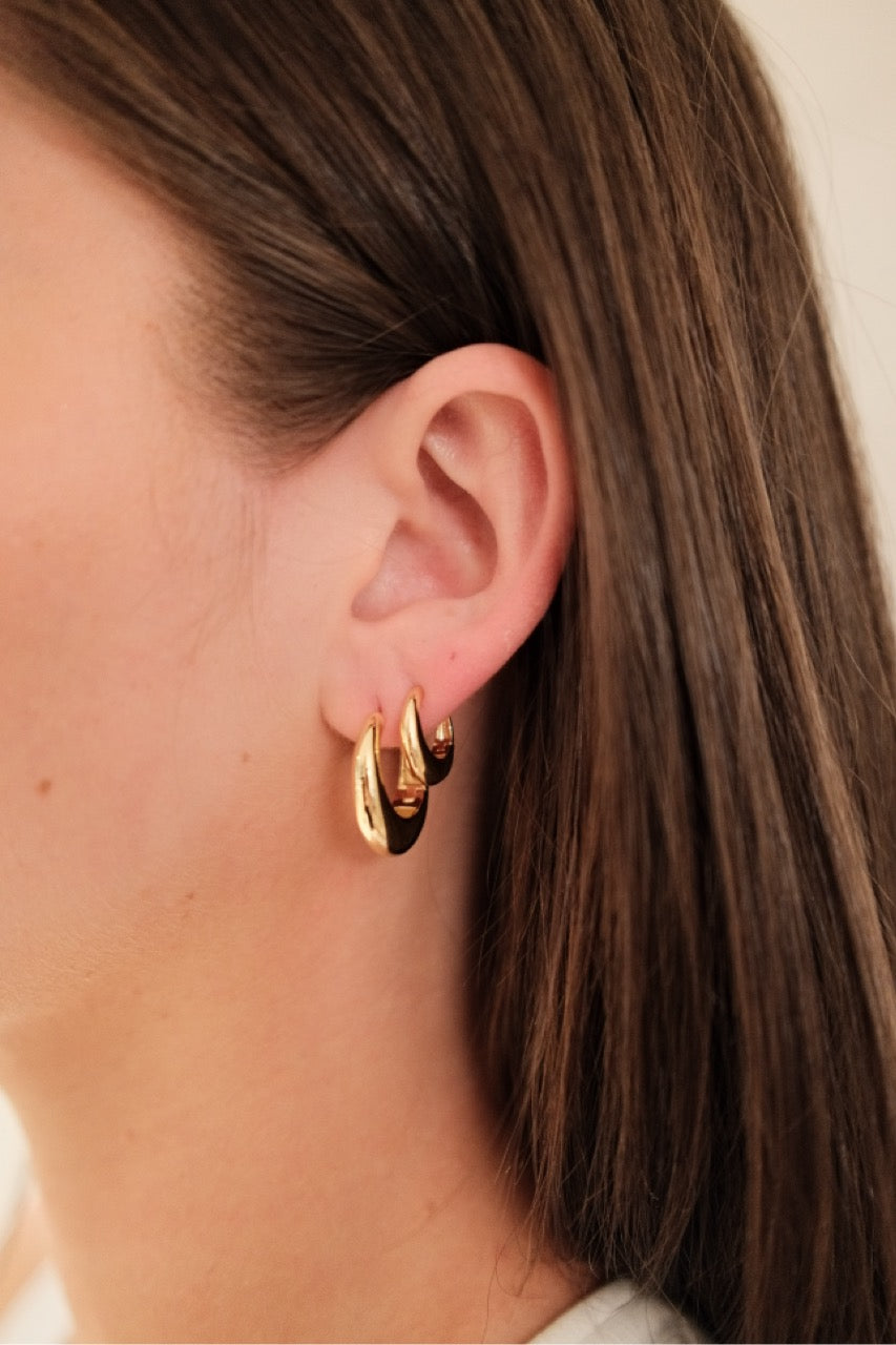 Cleo Hoop Large - Gold