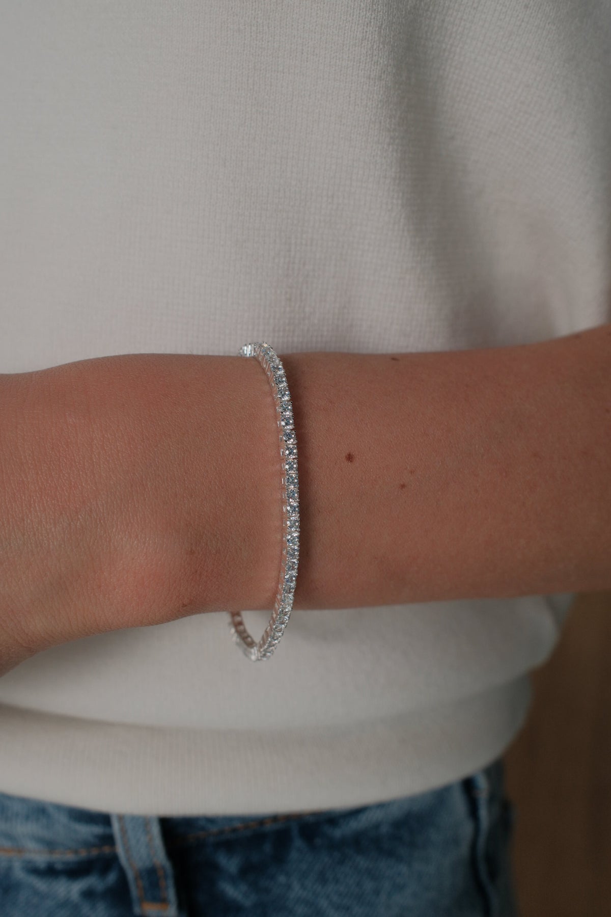 Silver Dani Tennis Bracelet — Zafino Australia (2 of 4)