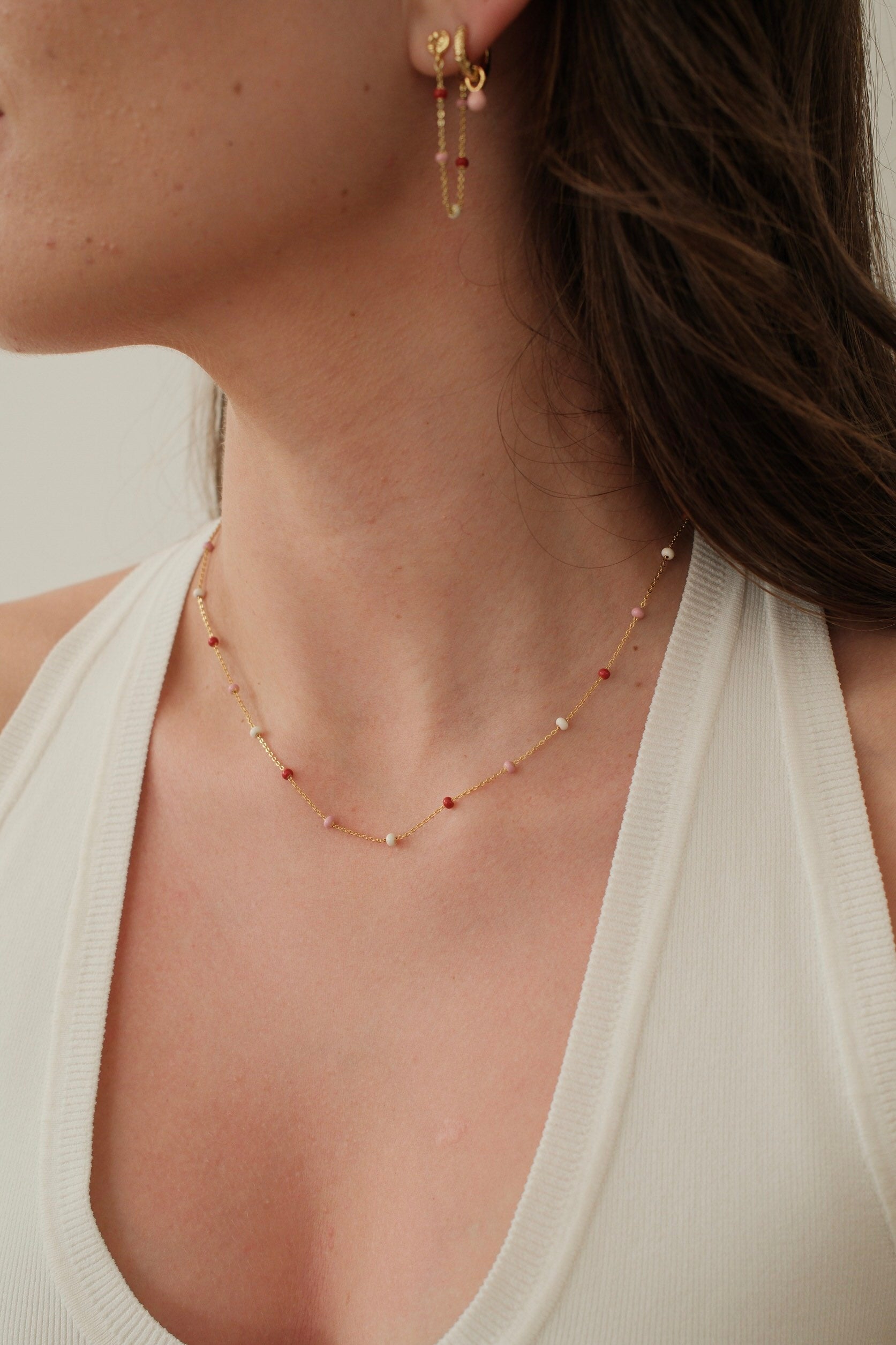 Charlotte Necklace - Pink