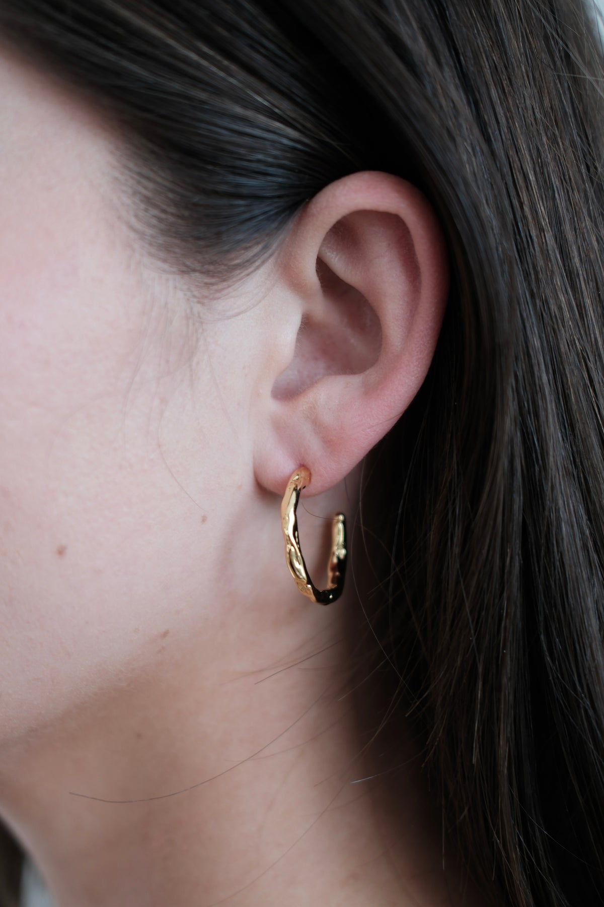 Alessia Hoop Large - Gold