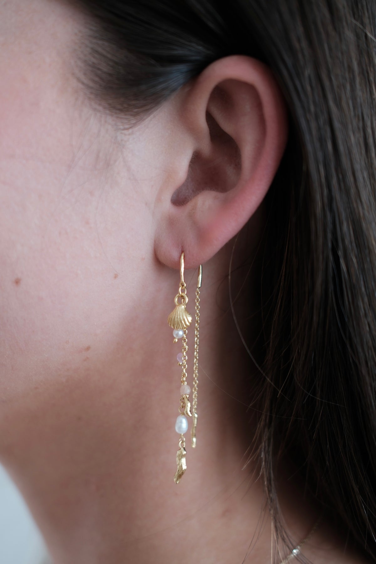 Poppy Thread Earring - Pastel