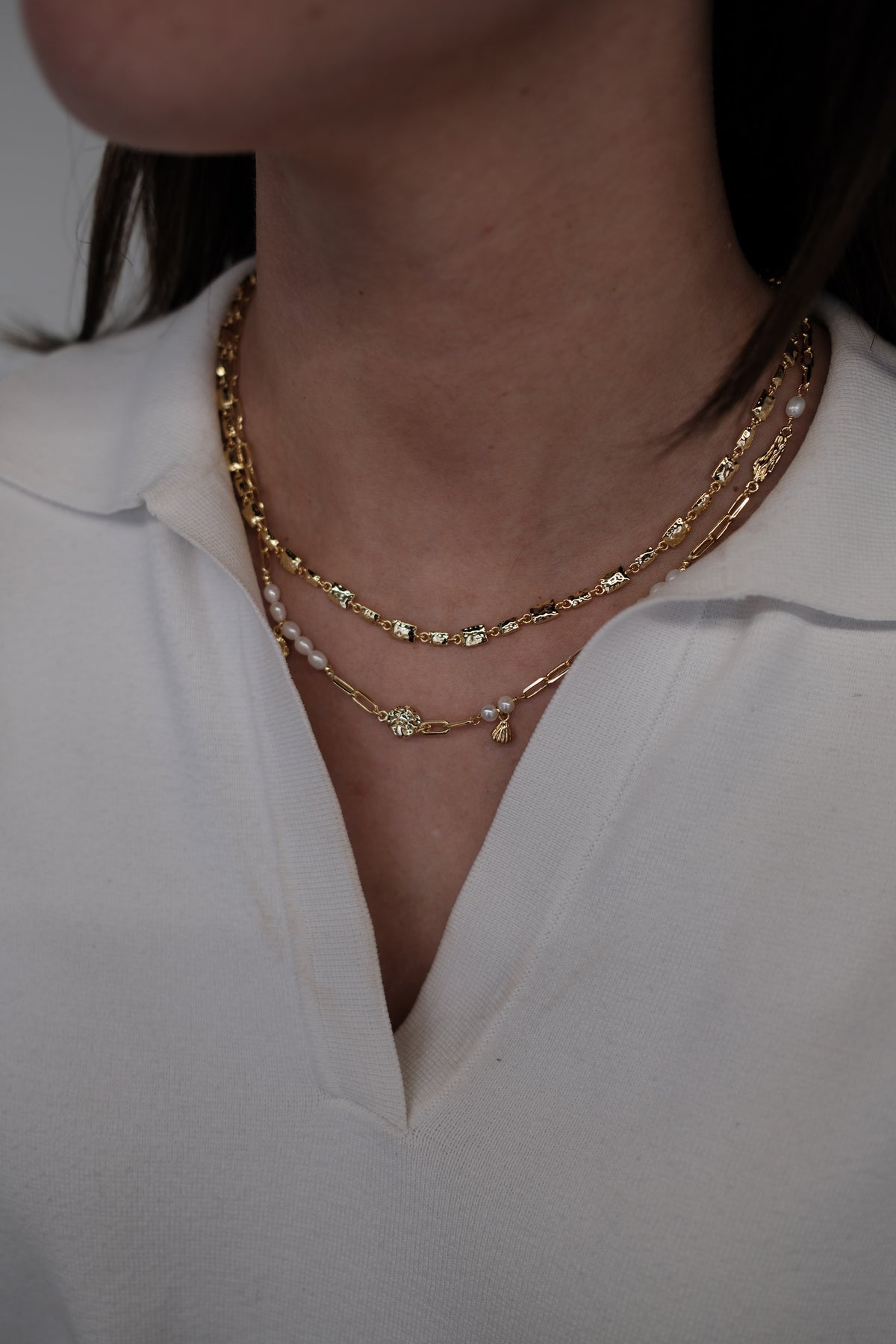 Charlotte Necklace - Pearl