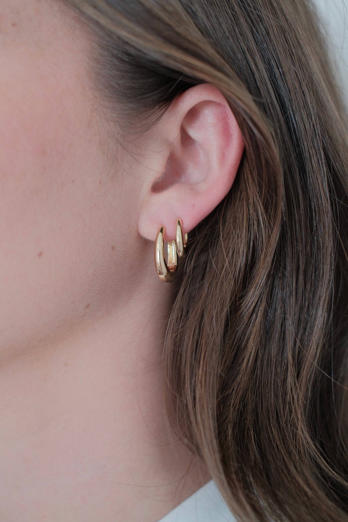 Pia Hoop Large - Gold