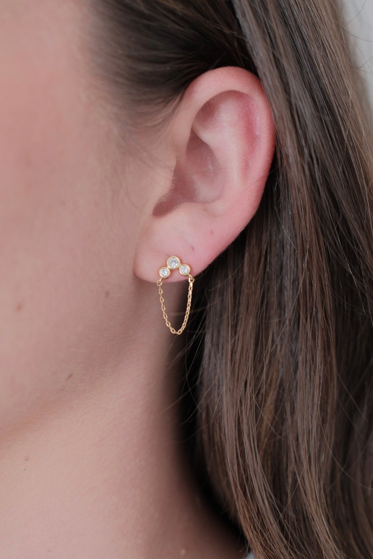 Tia Stud - Gold