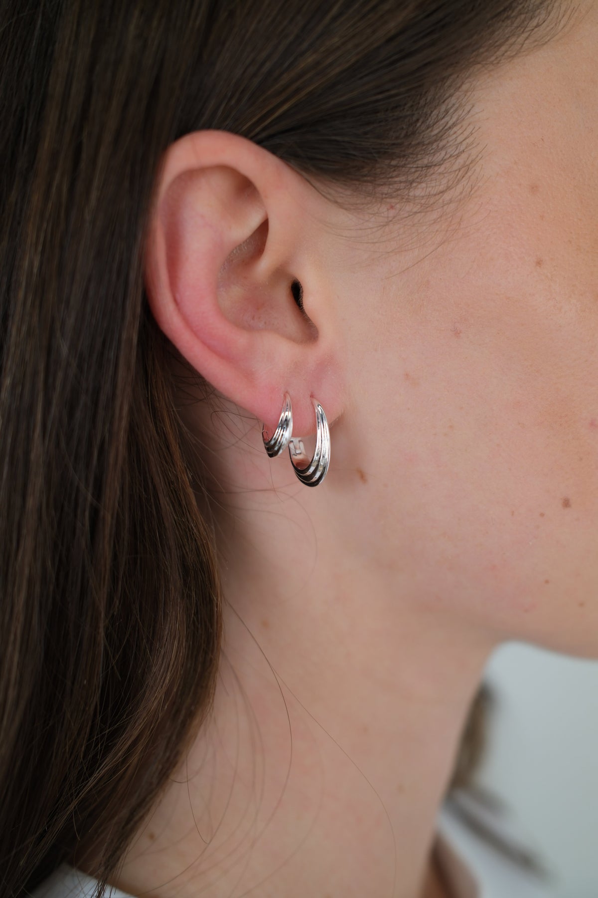 Marley Hoop Small - Silver