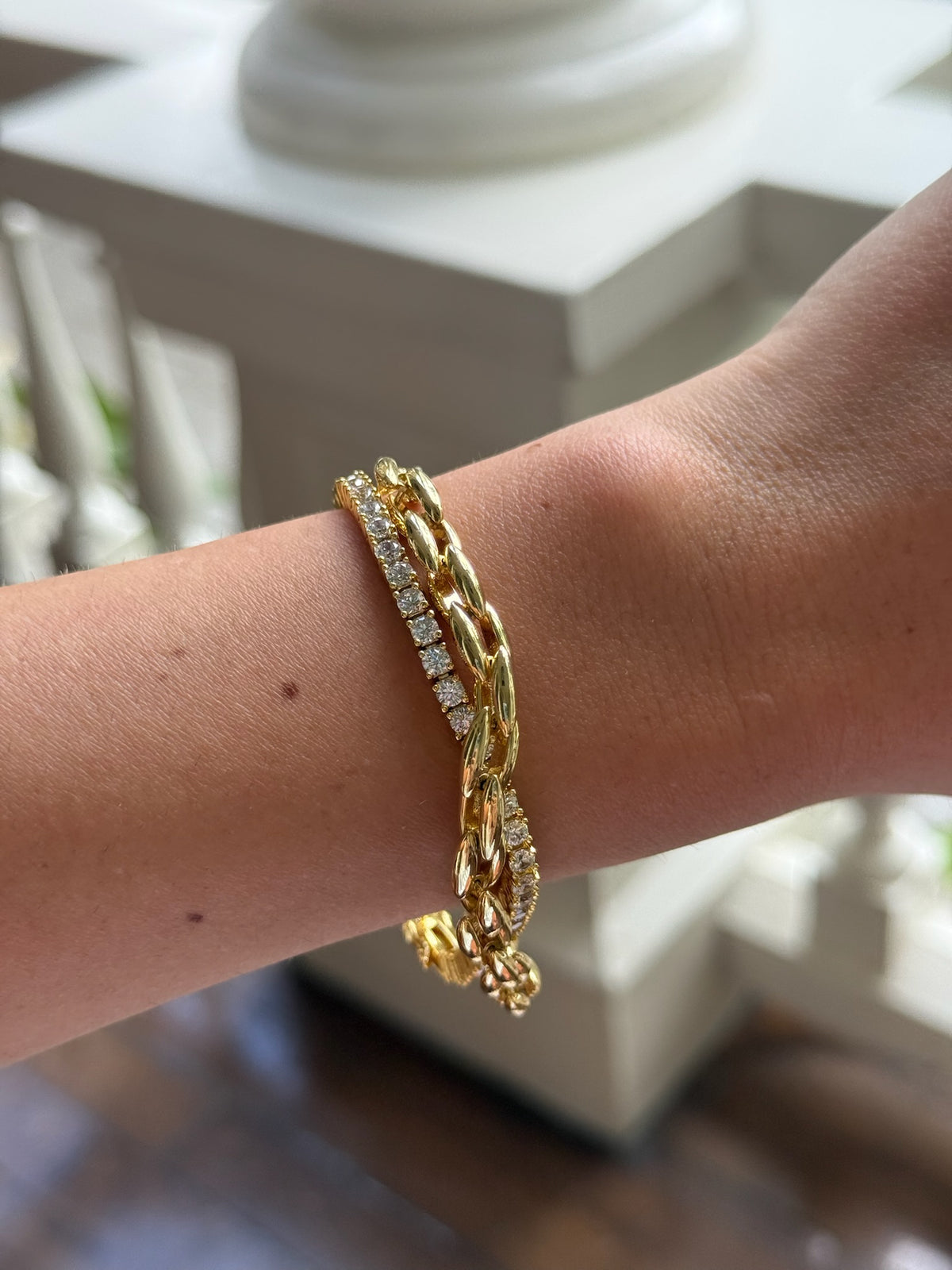 Sarah Fine Bracelet - Gold