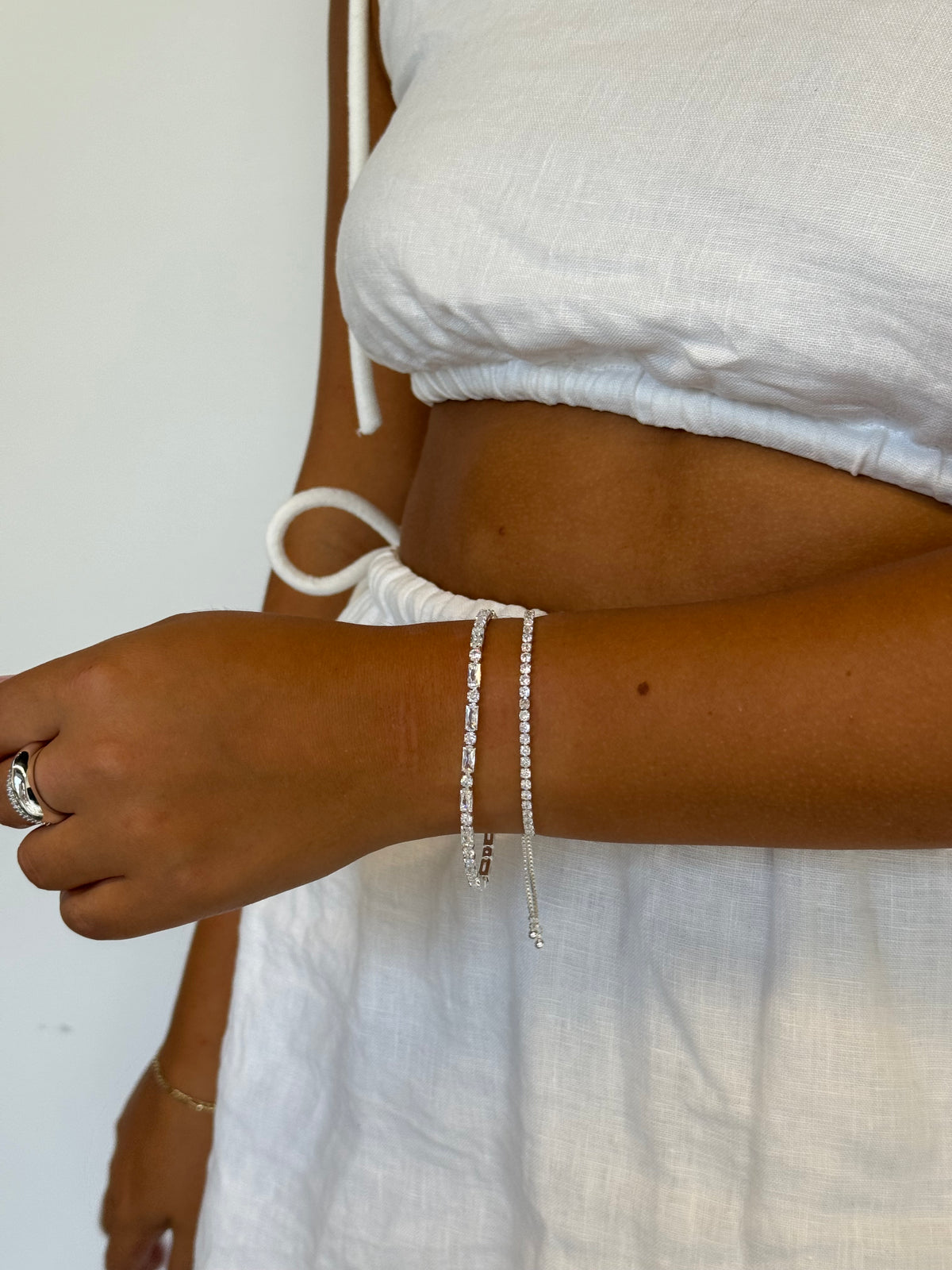 Silver Nikki Tennis Bracelet — Zafino Australia (2 of 5)