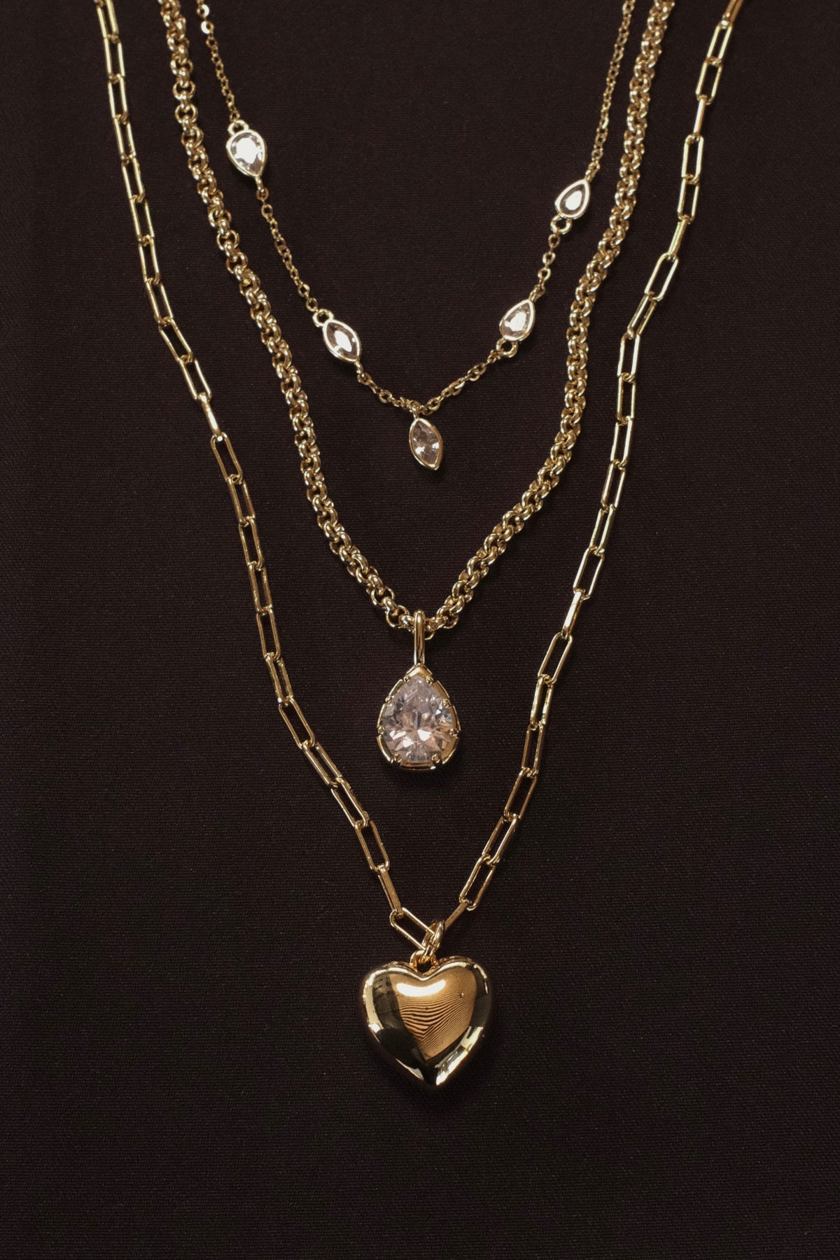 Jean, Esther & Ingrid Necklace Stack - Silver