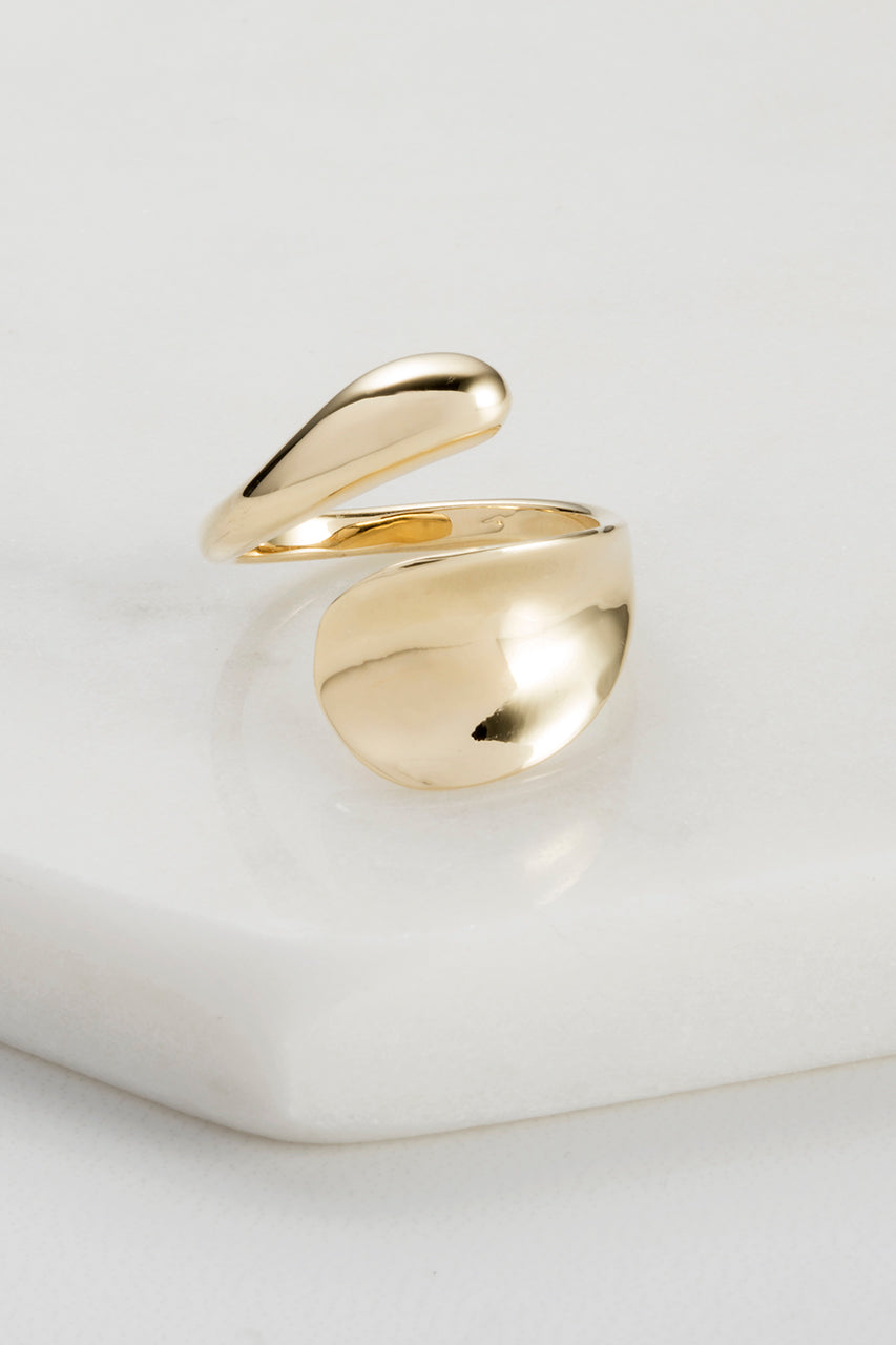 Twin Adjustable Ring - Gold